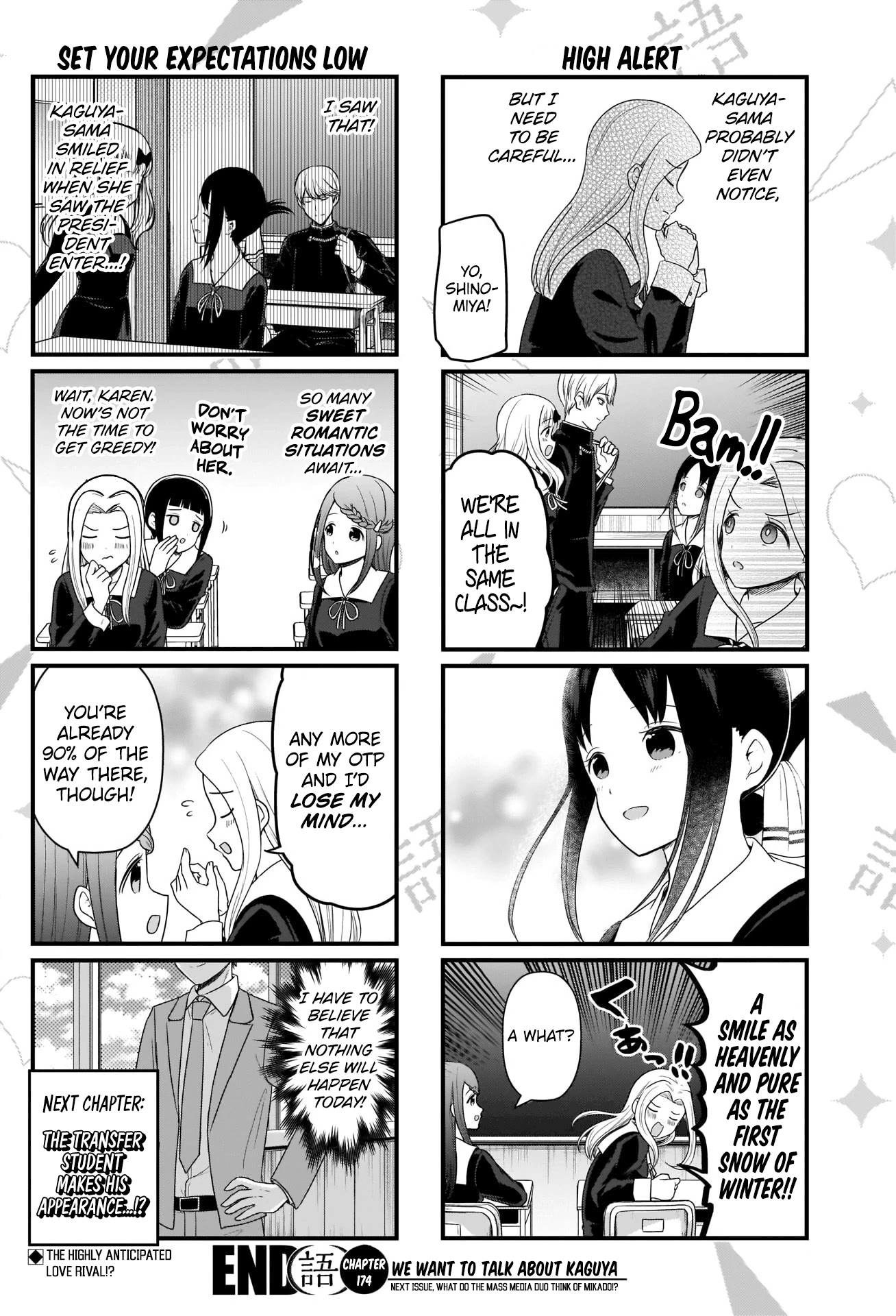 We Want to Talk About Kaguya Chapter 174 page 4 - Chapter 174: We Want to Talk About Our New Class Allocation, Part 2