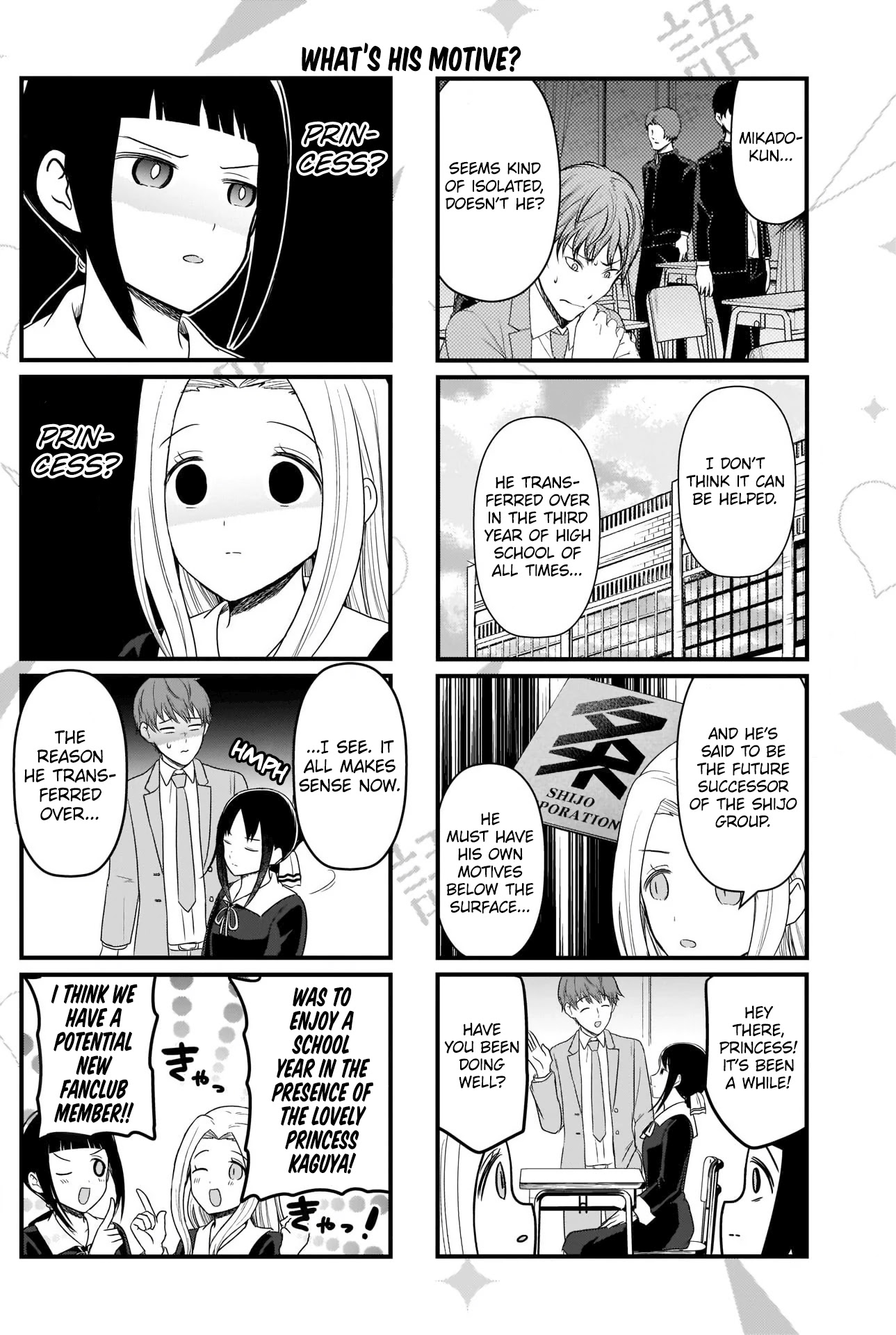 We Want to Talk About Kaguya Chapter 175 page 2 - Chapter 175: We Want to Talk About the Transfer Student