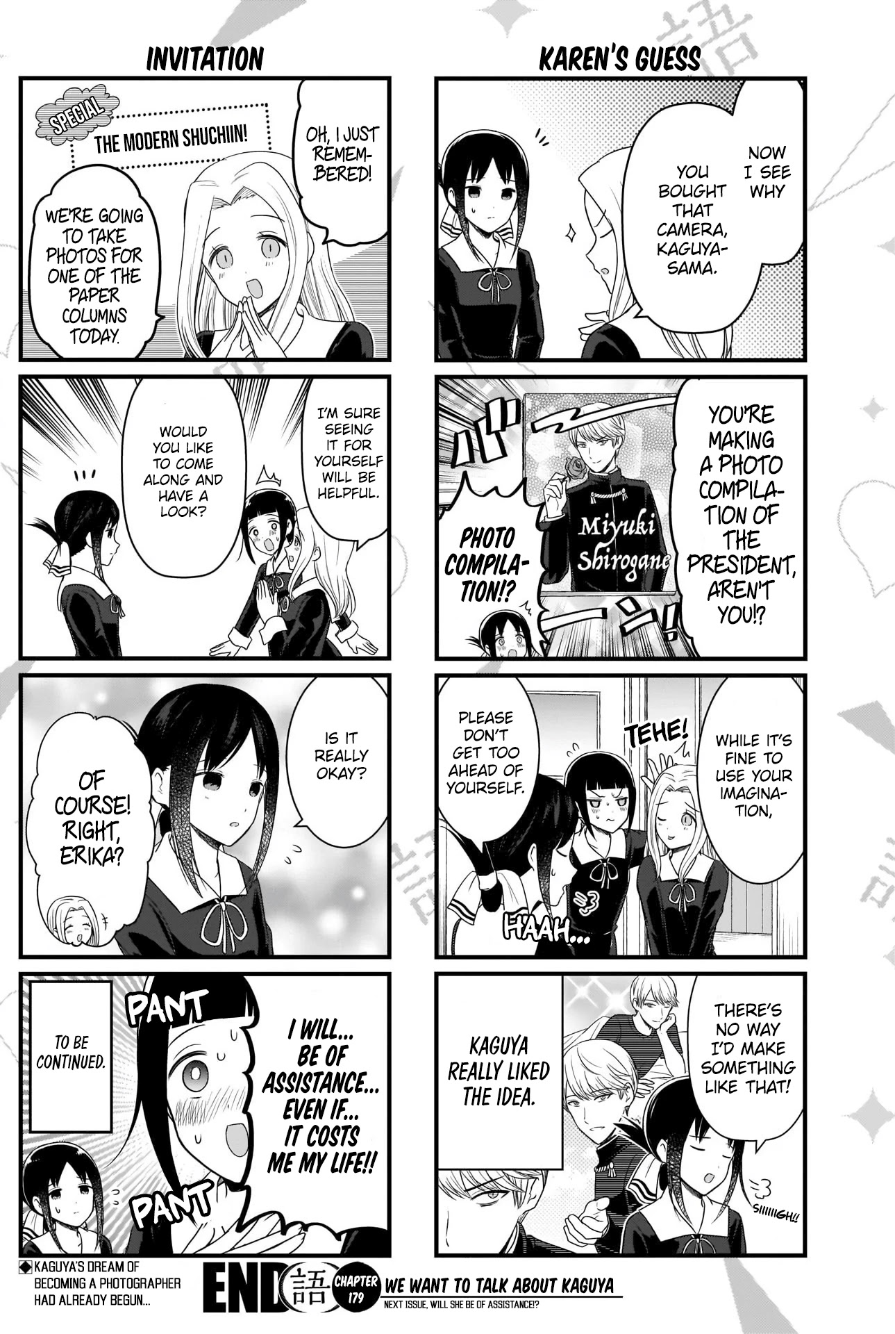 We Want to Talk About Kaguya Chapter 179 page 4 - Chapter 179: We Want to Talk About Photography, Part 1