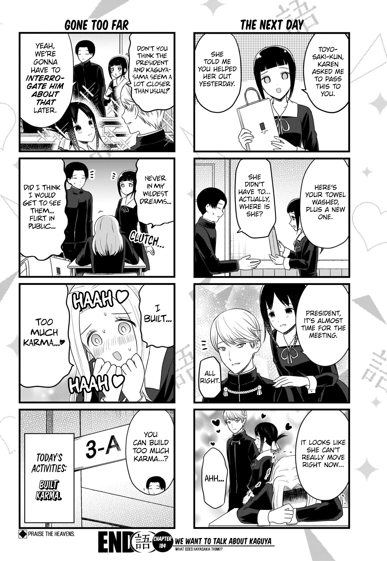 We Want to Talk About Kaguya Chapter 184 page 5 - Chapter 184: We Want to Talk About Building Karma