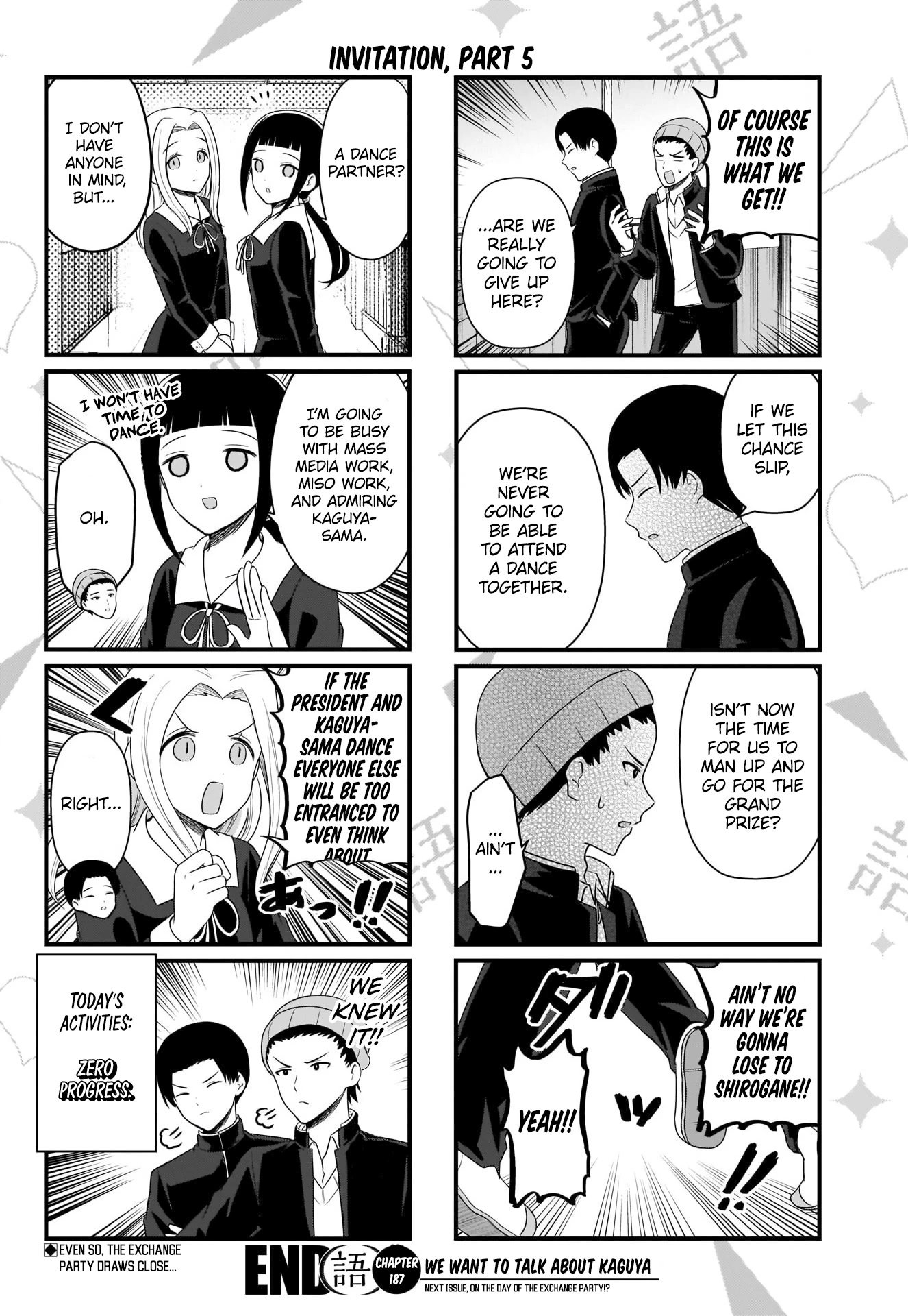 We Want to Talk About Kaguya Chapter 187 page 5 - Chapter 187: We Want to Talk About Plans for the Dance