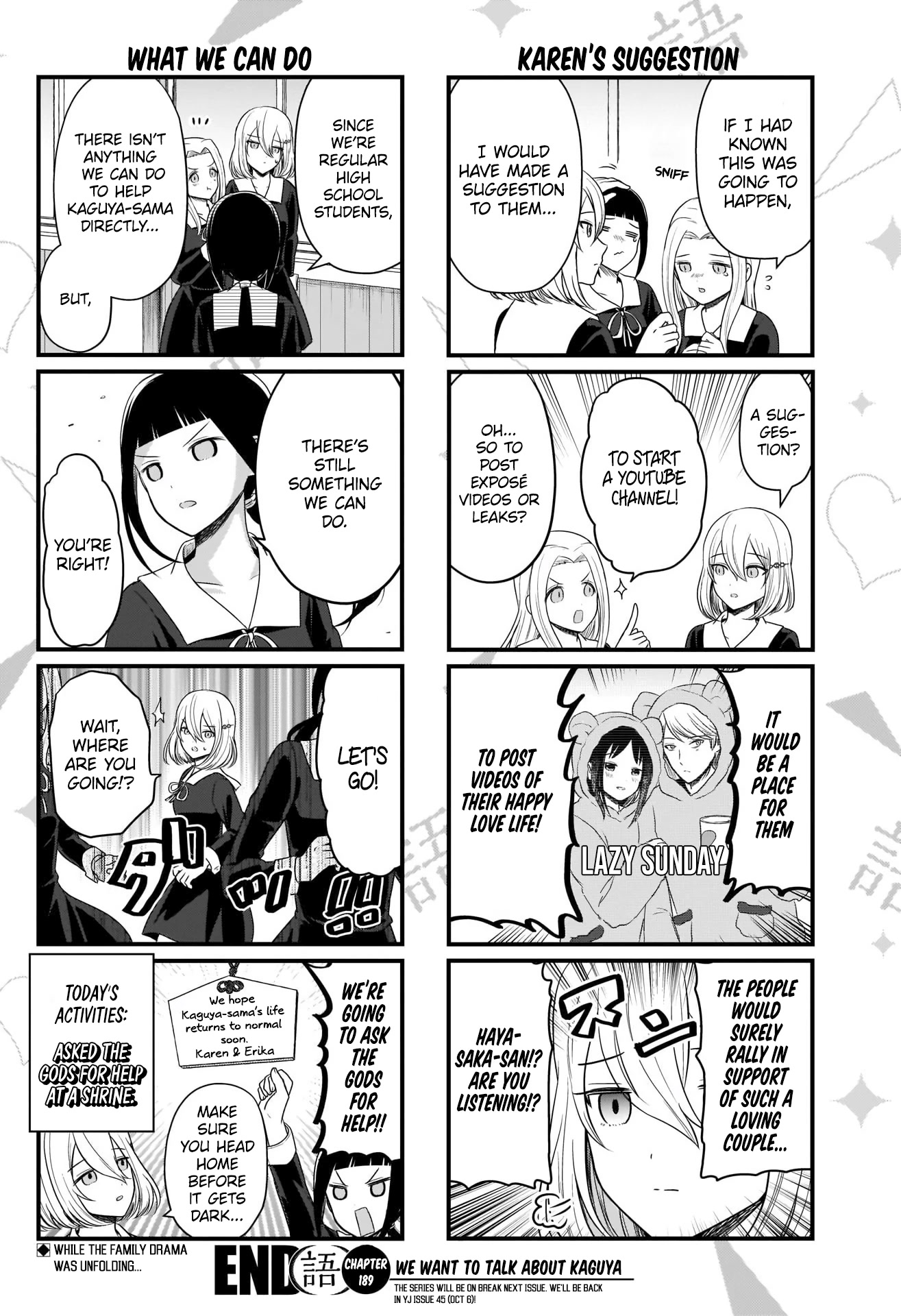 We Want to Talk About Kaguya Chapter 189 page 5 - Chapter 189: We Want to Talk About Kaguya-sama's Absence