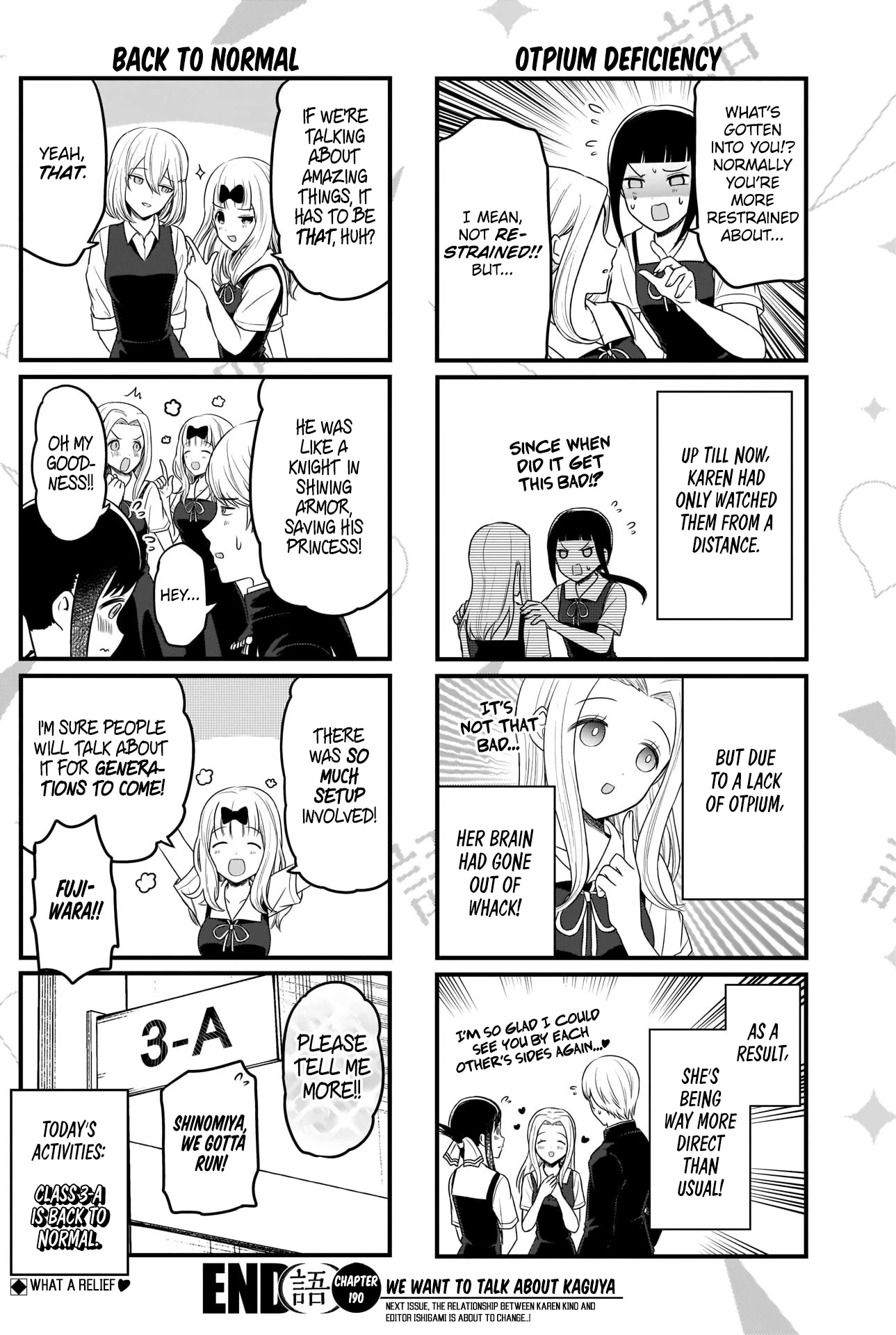 We Want to Talk About Kaguya Chapter 190 page 5 - Chapter 190: We Want to Talk About a Sense of Foreshipping