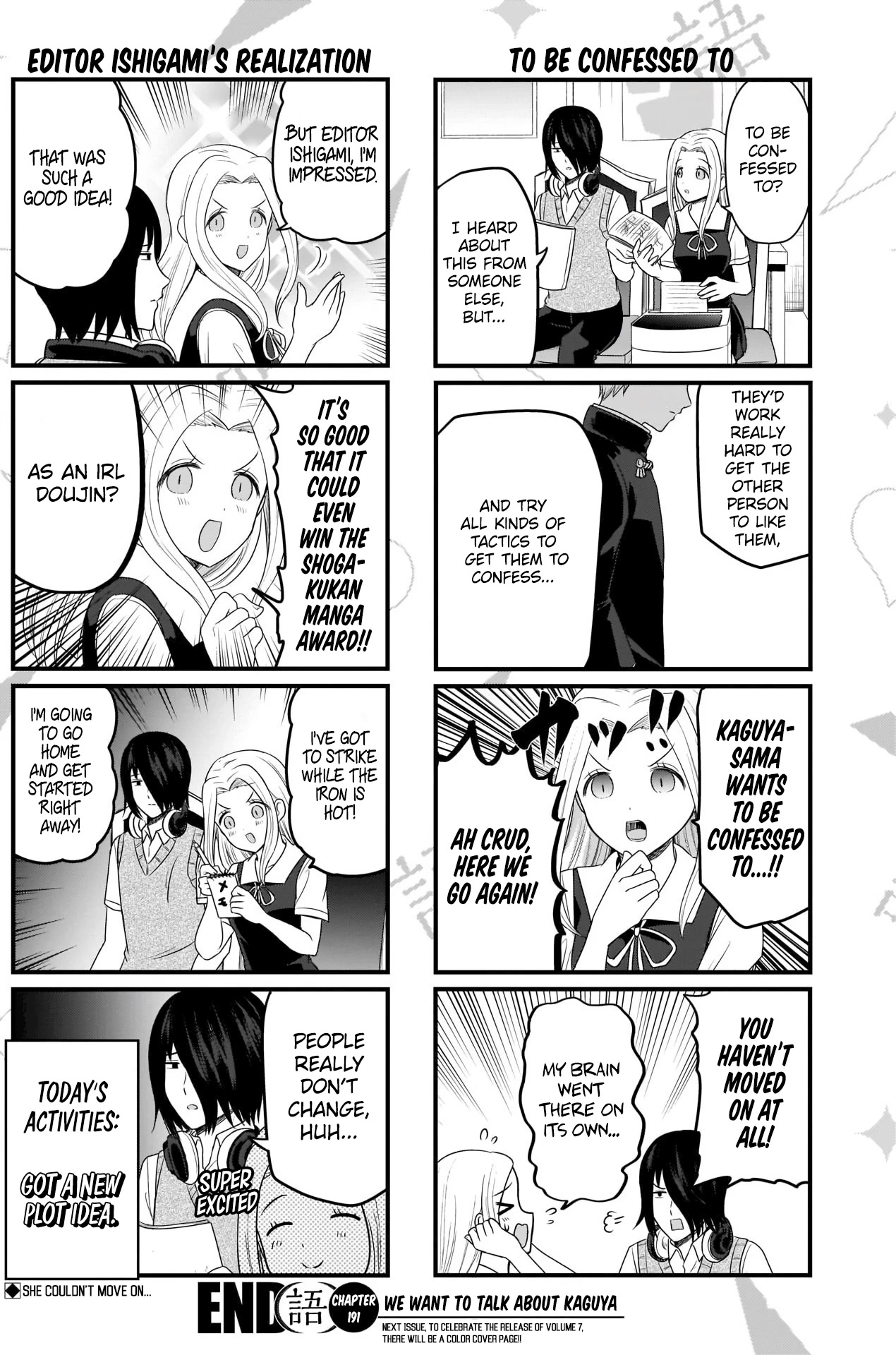 We Want to Talk About Kaguya Chapter 191 page 5 - Chapter 191: We Want to Talk About Moving On from IRL Doujins