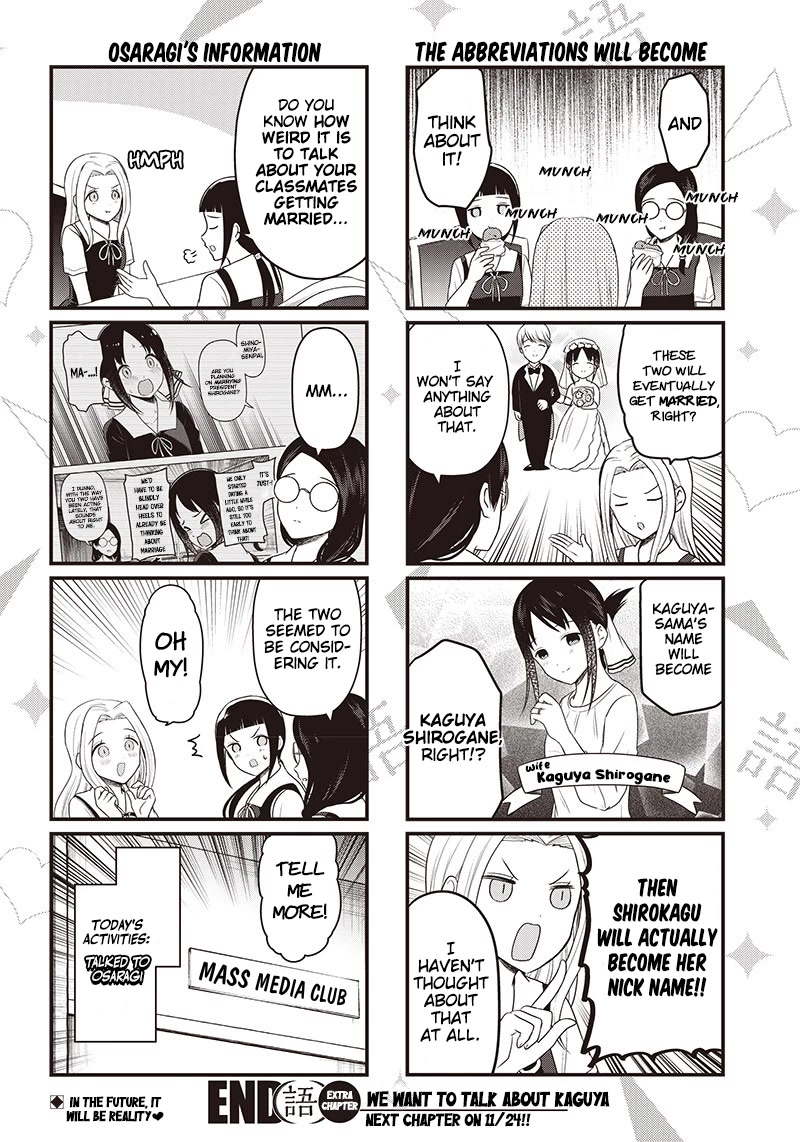 We Want to Talk About Kaguya Chapter 194.2 page 5 - Chapter 194.2: We Want to Talk About the Names