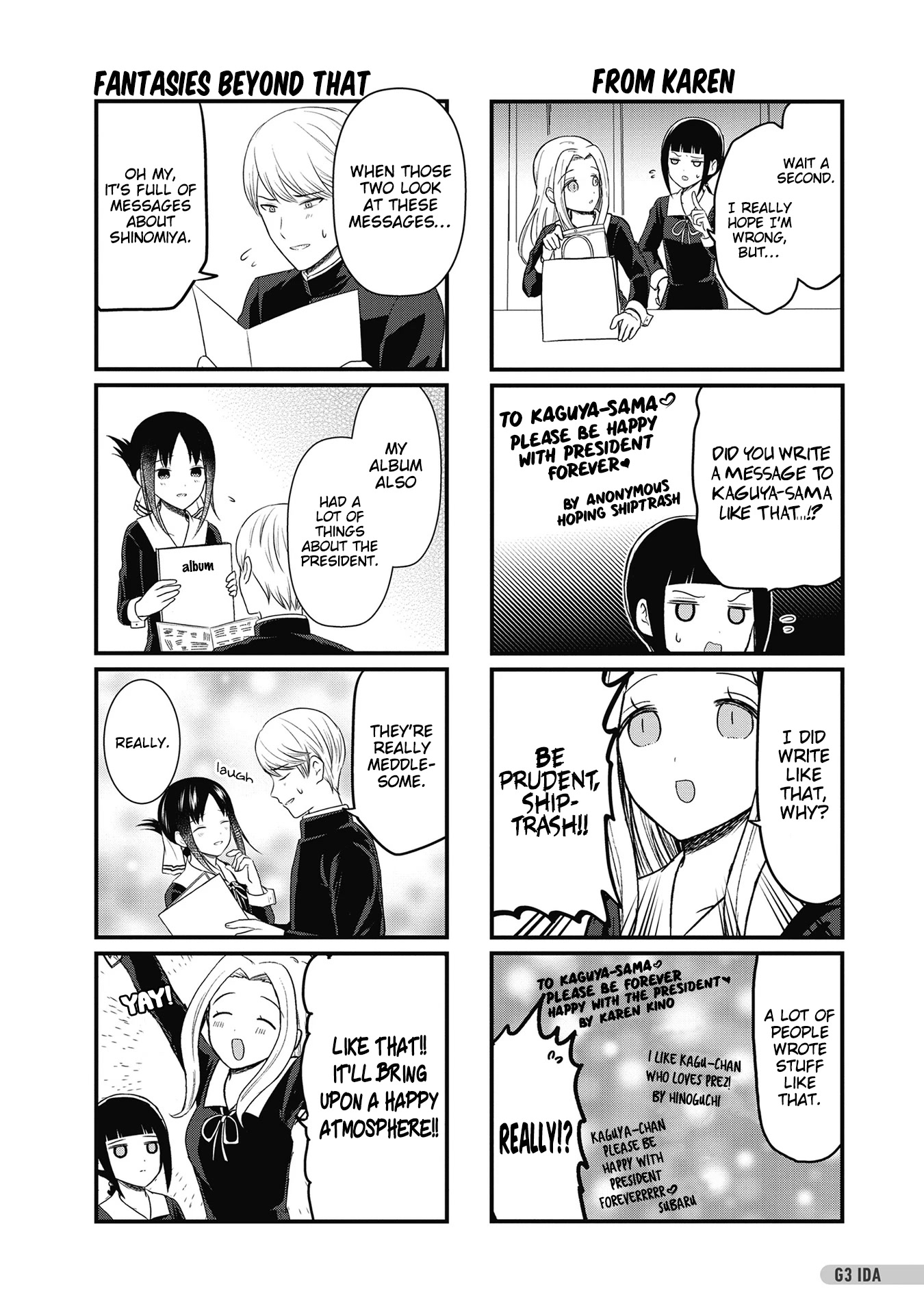 We Want to Talk About Kaguya Chapter 194.6 page 3 - Chapter 194.6: We want to talk about the autograph book [END]