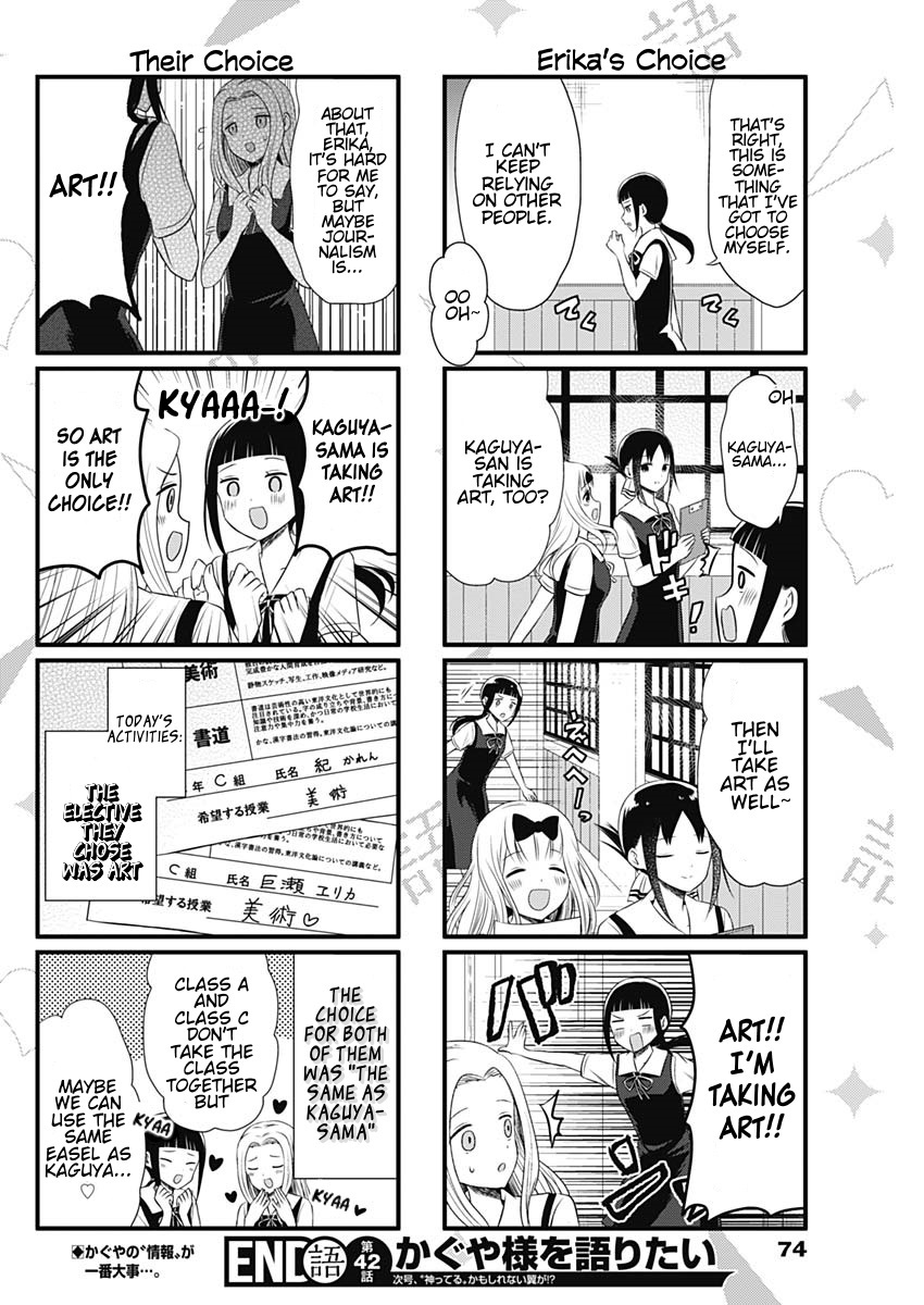 We Want to Talk About Kaguya Chapter 42 page 4 - Chapter 42: We Want to Talk About Electives