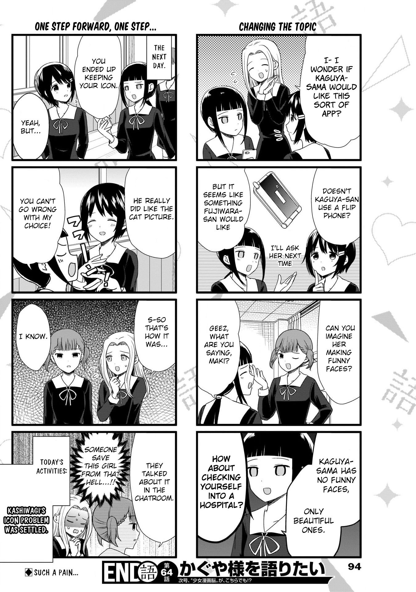 We Want to Talk About Kaguya Chapter 64 page 4 - Chapter 64: We Want To Talk About the Selfie App