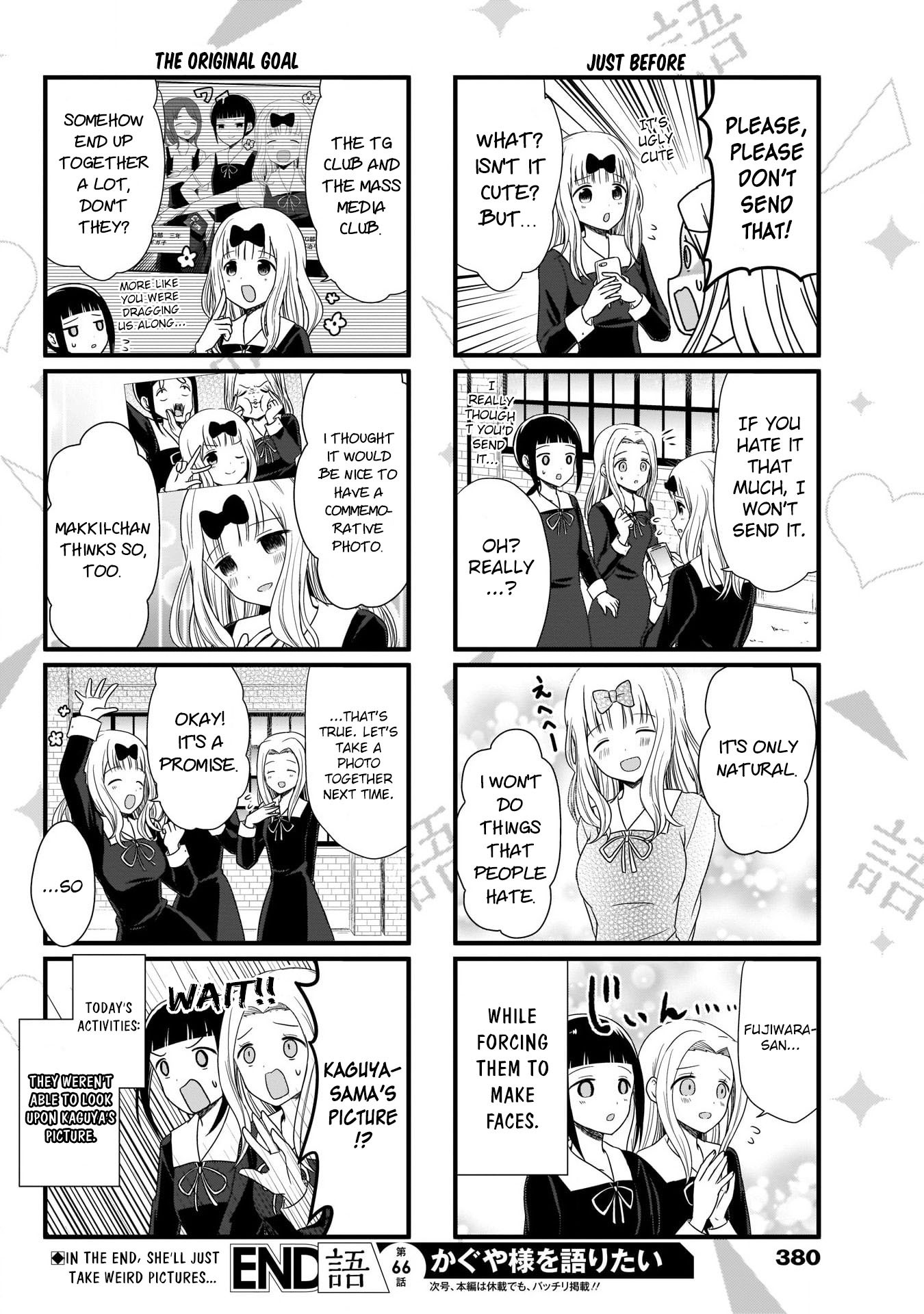 We Want to Talk About Kaguya Chapter 66 page 5 - Chapter 66: we want to talk while making faces