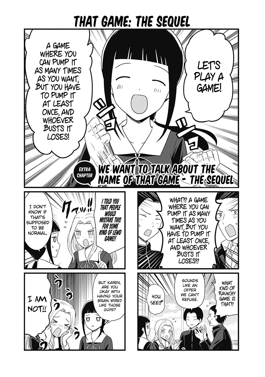 We Want to Talk About Kaguya Chapter 79.5 page 1 - Chapter 79.5: We Want to Talk About the Name of That Game - The Sequel