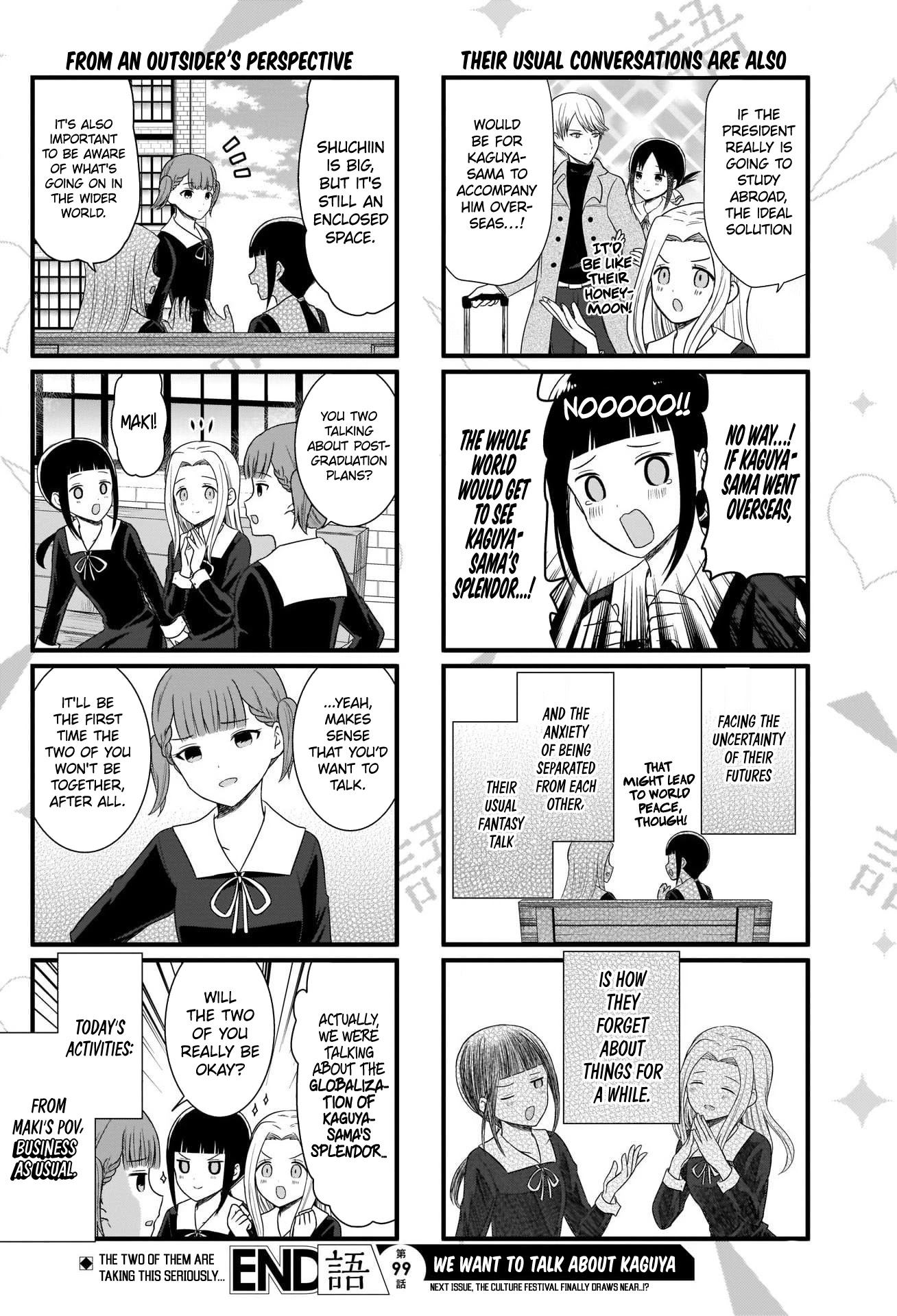 We Want to Talk About Kaguya Chapter 99 page 5 - Chapter 99: We Want to Talk About Post-Graduation Plans