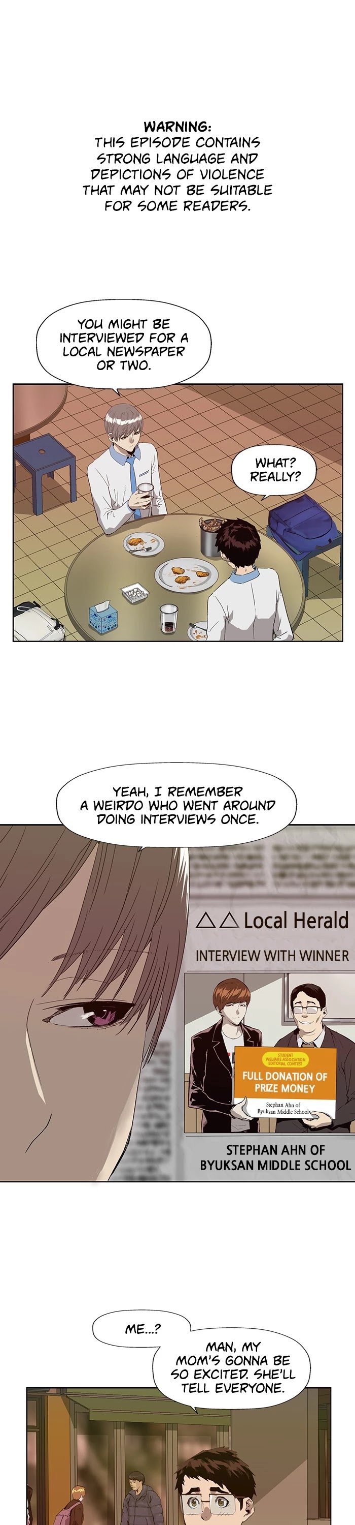Weak Hero Chapter 192 page 1 - Chapter 192: (S3) Ep. 191