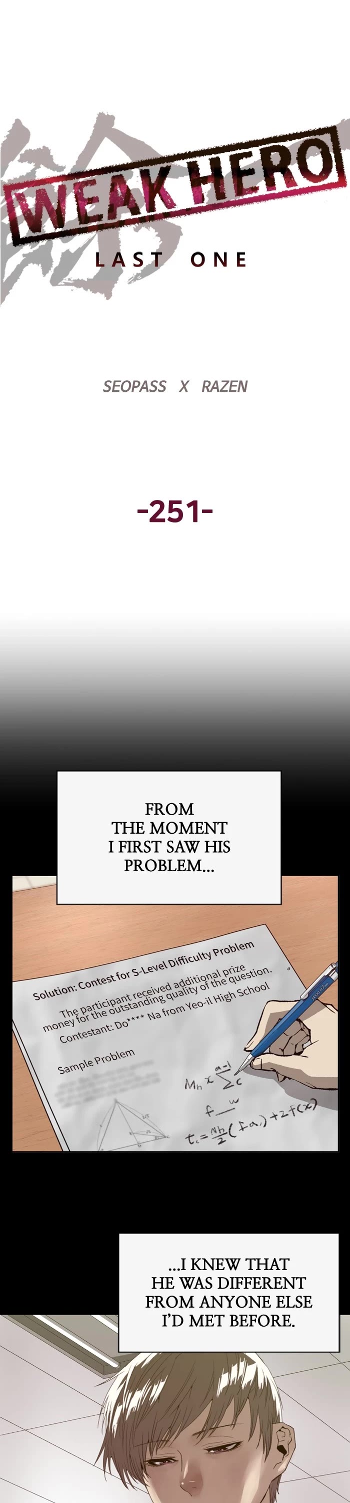 Weak Hero Chapter 252 page 2 - Chapter 252: (S3) Ep. 251