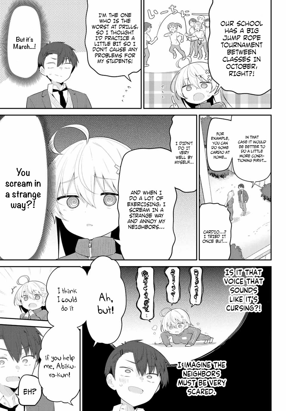 Weak-kneed Teacher Chapter 2 page 14 - Chapter 2: Weak and shy behind school.