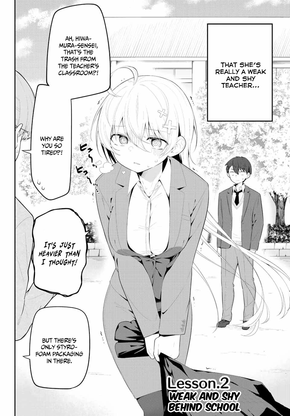 Weak-kneed Teacher Chapter 2 page 3 - Chapter 2: Weak and shy behind school.