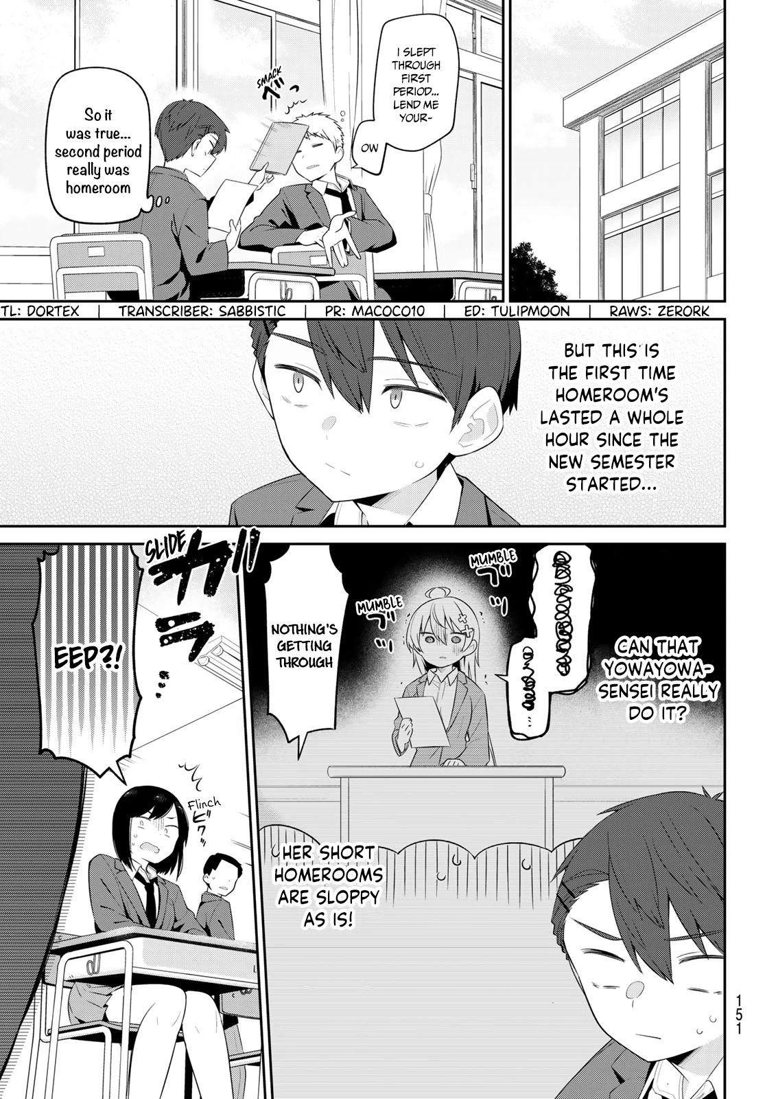 Weak-kneed Teacher Chapter 4 page 4 - Chapter 4: Yowayowa in homeroom
