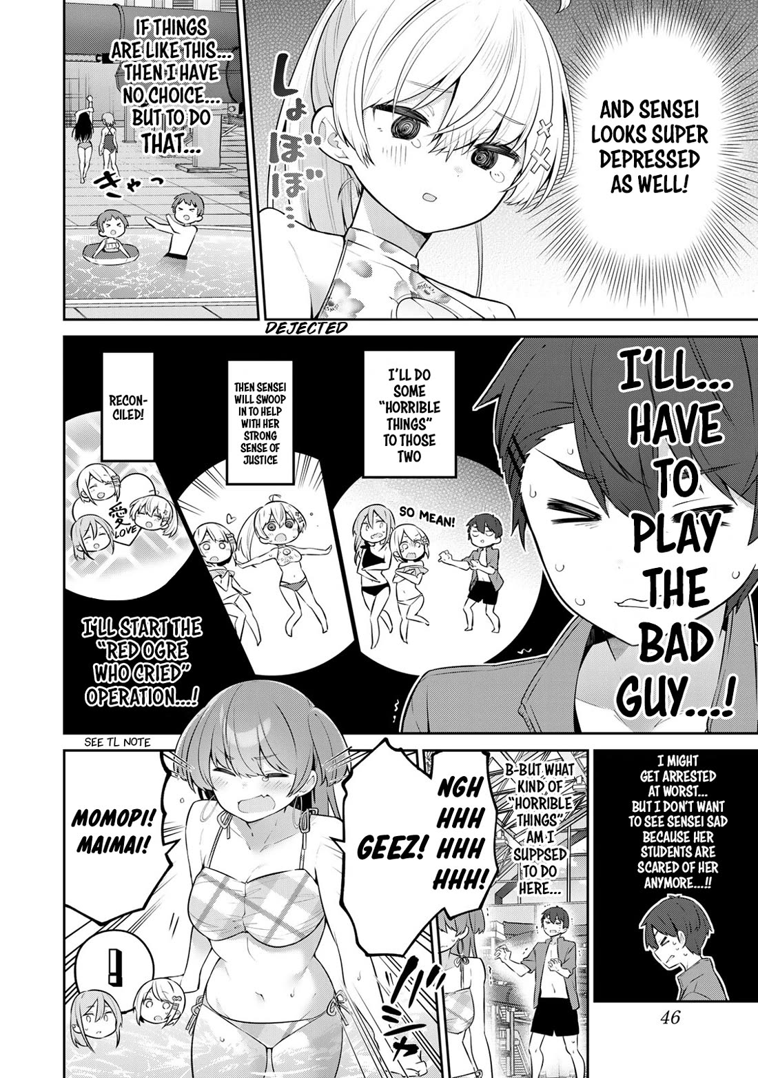 Weak-kneed Teacher Chapter 41 page 10 - Chapter 41: Yowayowa's Water Park