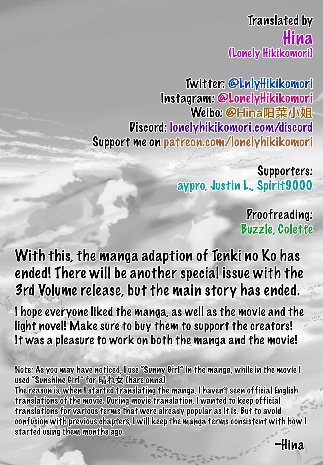 Weathering with You Chapter 13 page 33 - Chapter 13: The Child of Weather