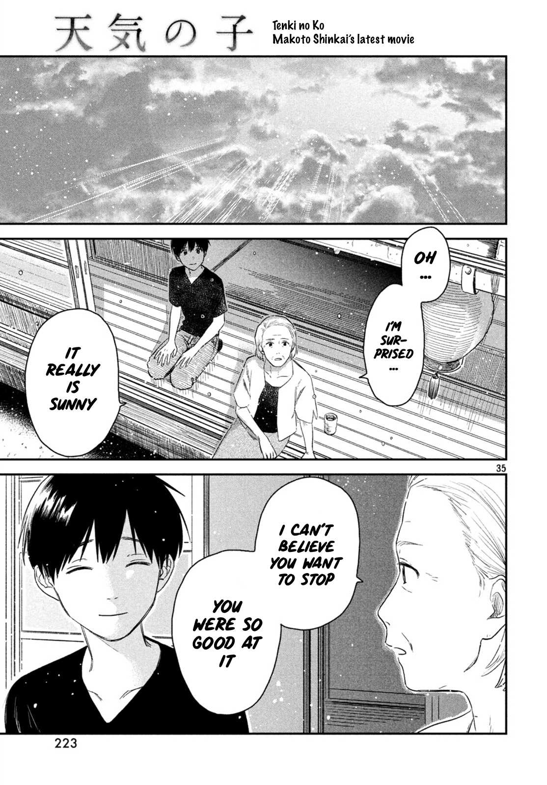 Weathering with You Chapter 3 page 35 - Chapter 3: Signs of rain