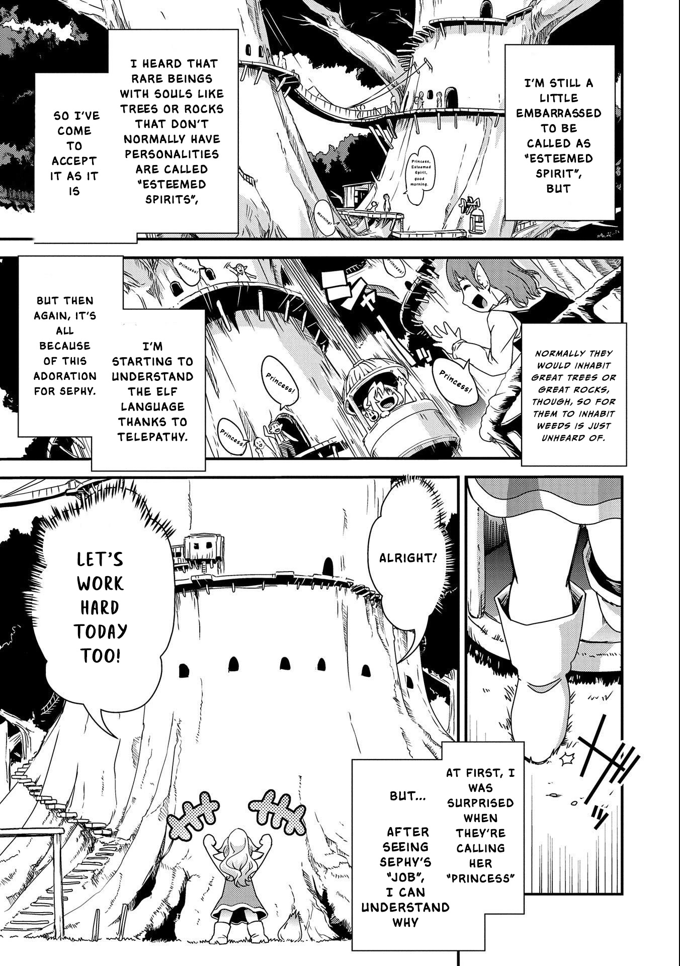 Weed Reincarnation ~ Carefully Raised in the Elf Village ~ Chapter 2 page 8 - Chapter 2: The High Elves’ Forest
