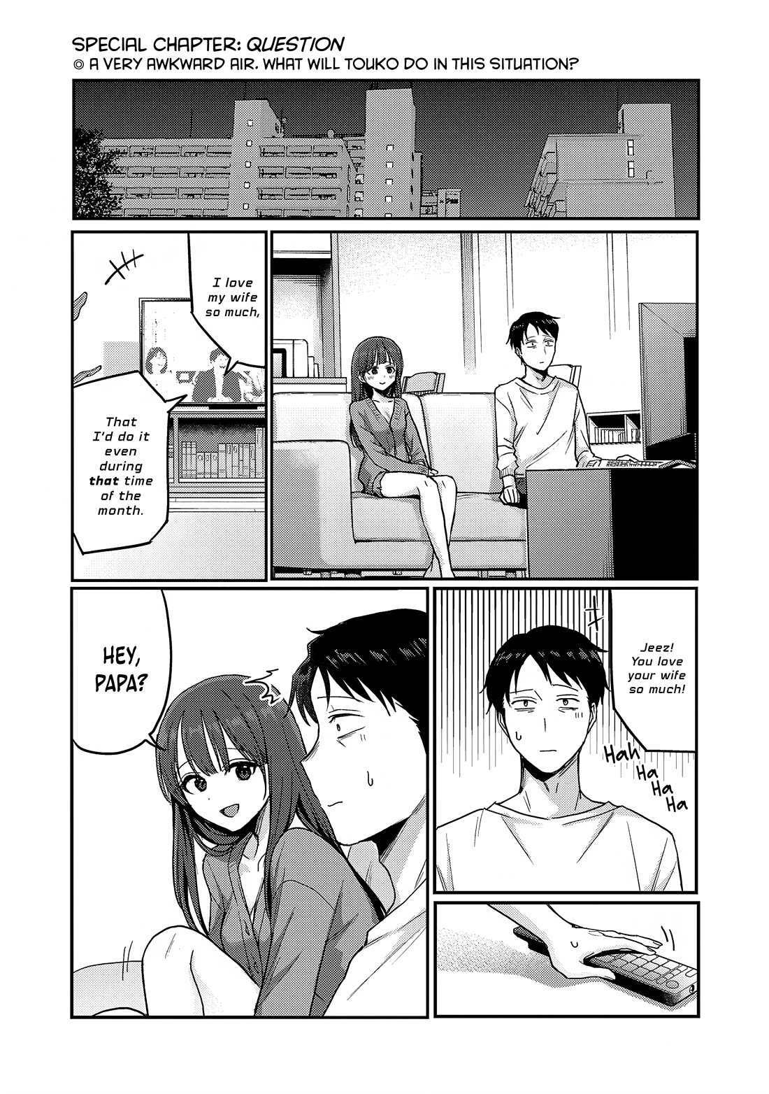 "Welcome Home, Papa" Chapter 34.5 page 1 - Chapter 34.5: Special Chapter: Question