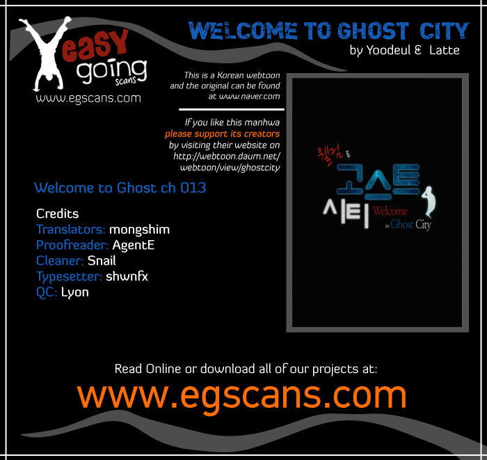 Welcome to Ghost City Chapter 13 page 1 - Chapter 13