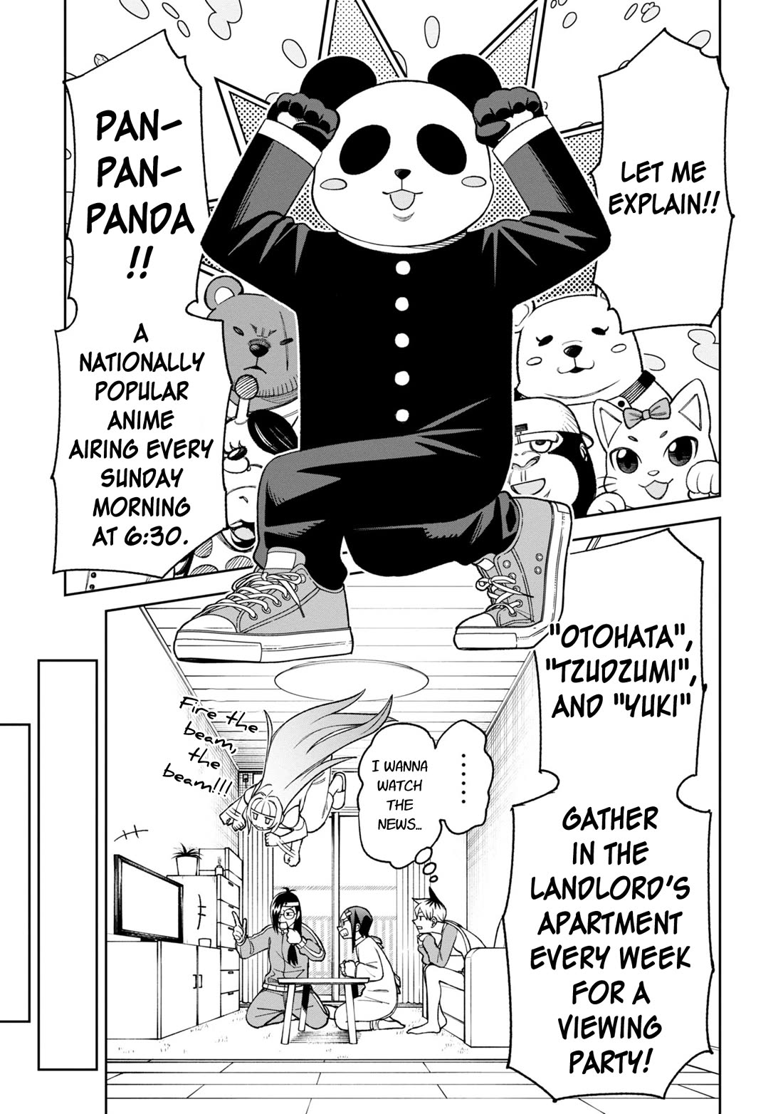 Welcome to Ghost Mansion Chapter 32 page 1 - Chapter 32: Don't Hold Back! Pan-pan-pandaaa!