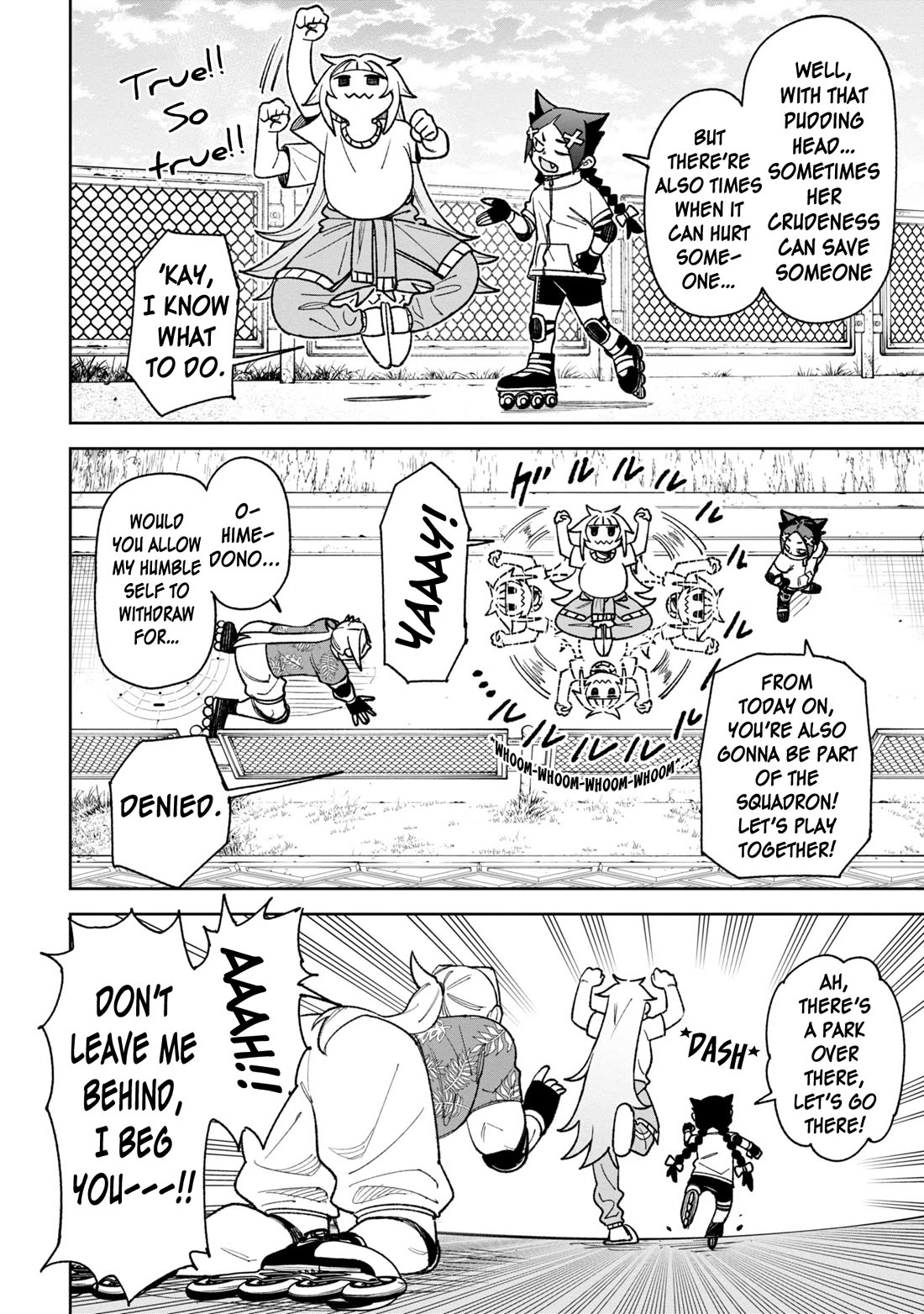 Welcome to Ghost Mansion Chapter 34 page 12 - Chapter 34: Yuki, Fighting, and the Roller Detective Squadron