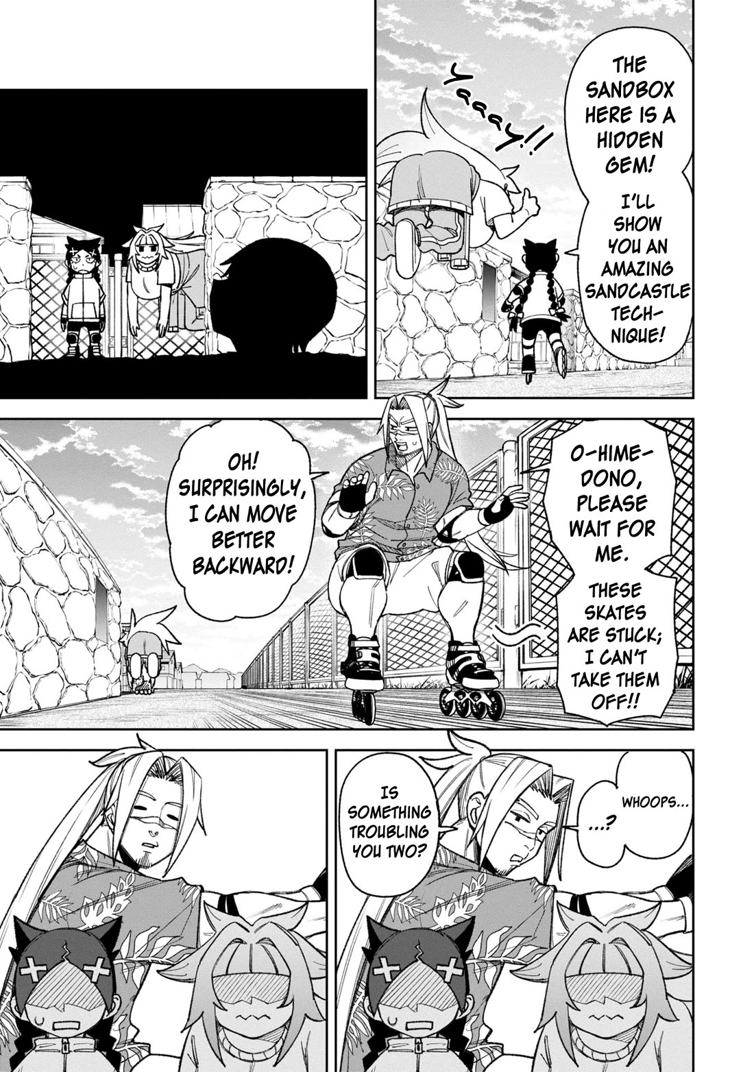 Welcome to Ghost Mansion Chapter 34 page 13 - Chapter 34: Yuki, Fighting, and the Roller Detective Squadron