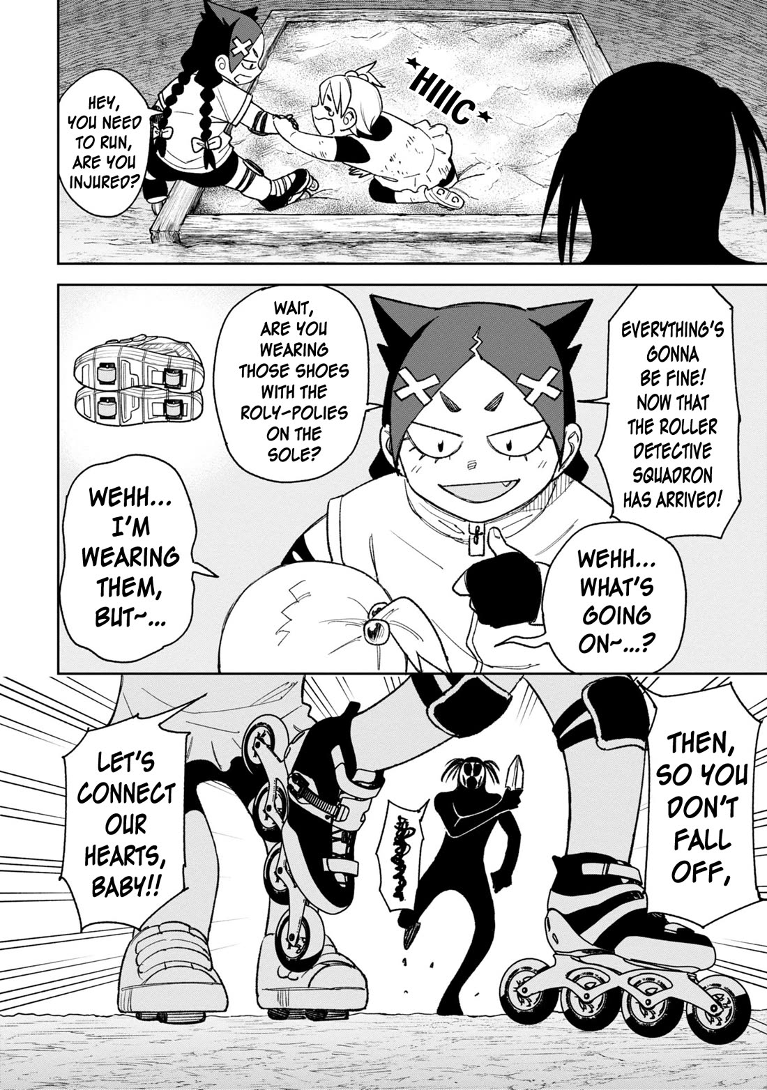 Welcome to Ghost Mansion Chapter 34 page 18 - Chapter 34: Yuki, Fighting, and the Roller Detective Squadron