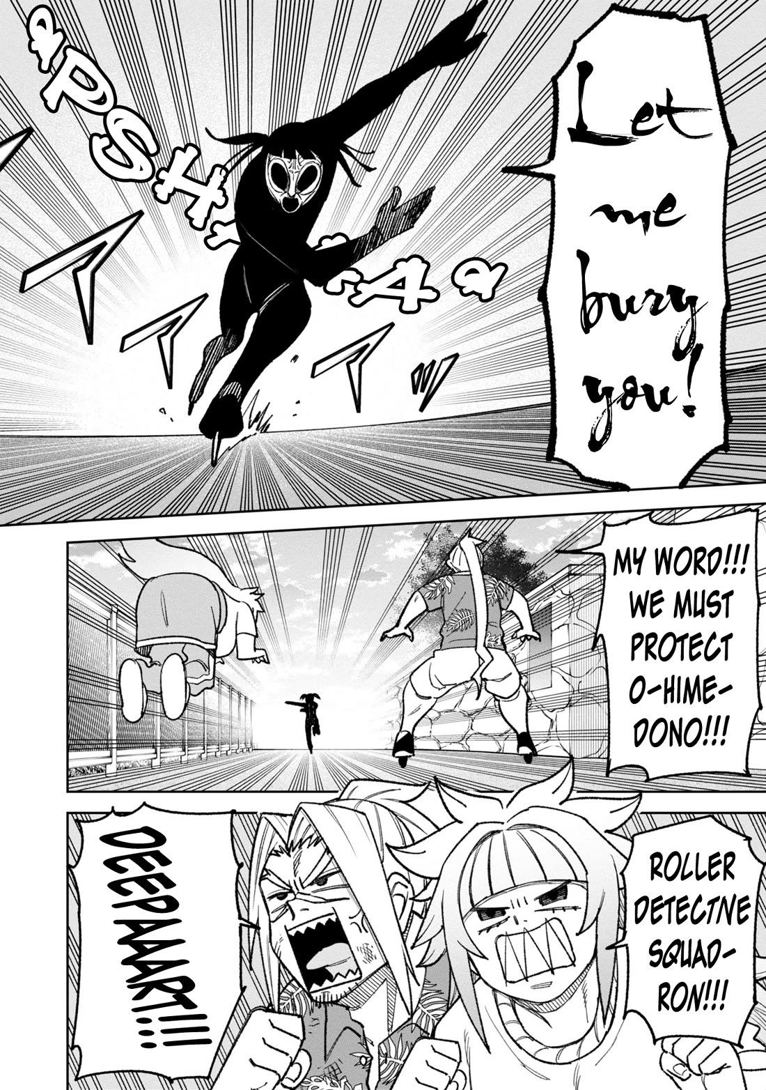 Welcome to Ghost Mansion Chapter 34 page 20 - Chapter 34: Yuki, Fighting, and the Roller Detective Squadron
