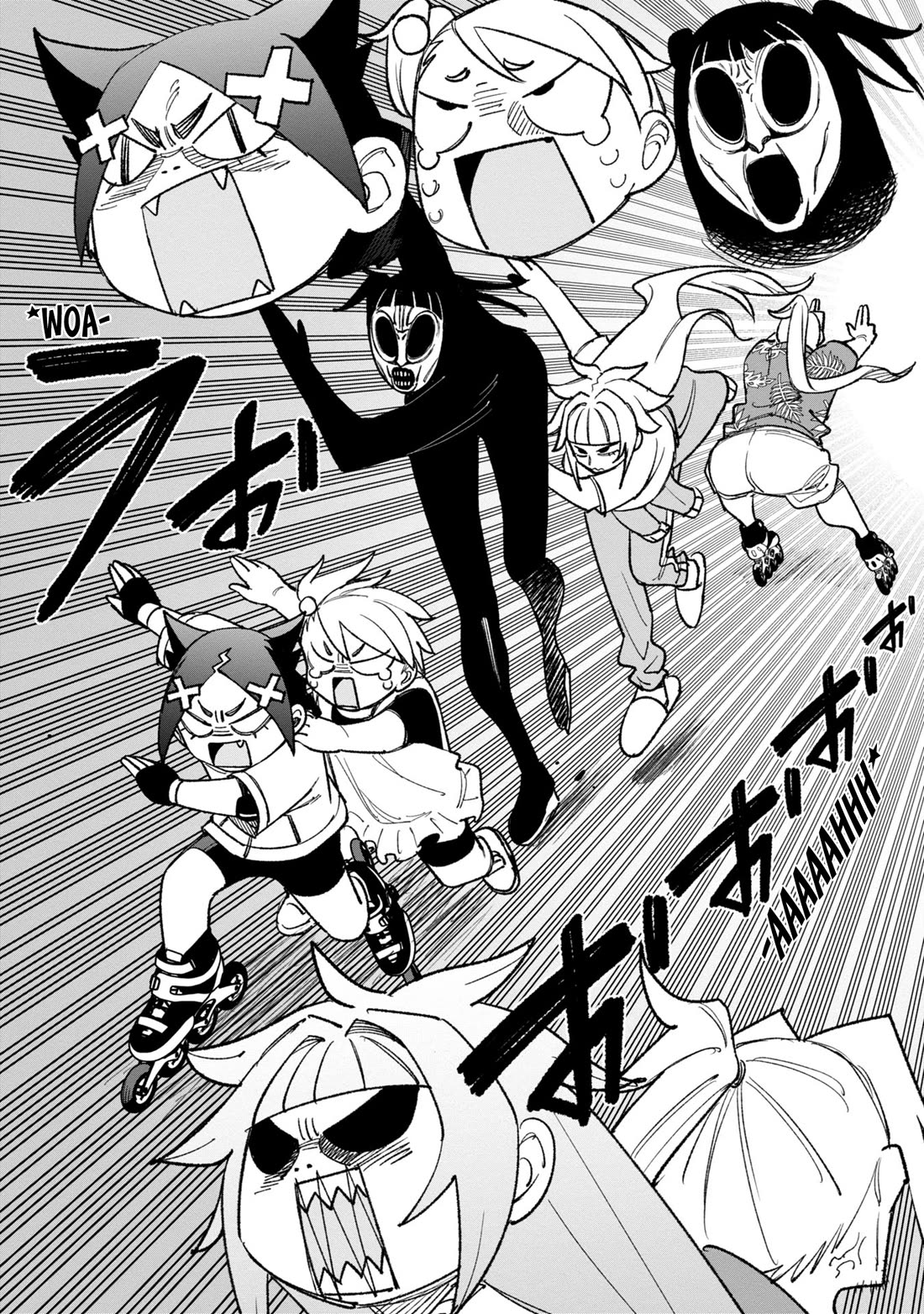 Welcome to Ghost Mansion Chapter 34 page 22 - Chapter 34: Yuki, Fighting, and the Roller Detective Squadron