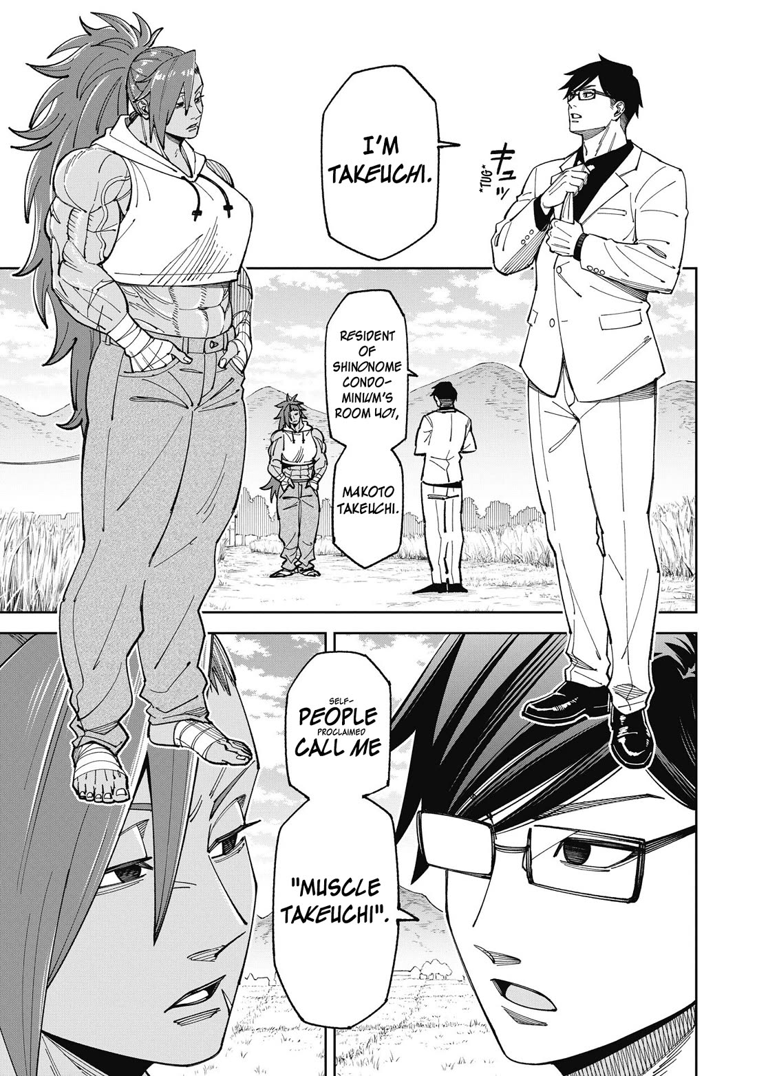 Welcome to Ghost Mansion Chapter 56 page 1 - Chapter 56: Return of Muscle Takeuchi