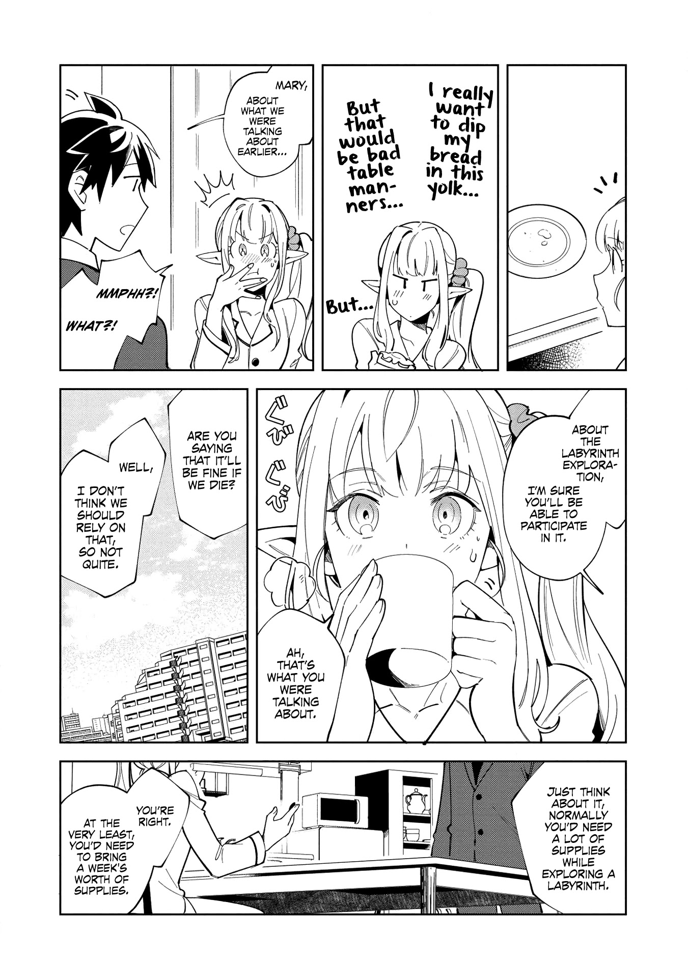 Welcome to Japan, Elf-san. Chapter 16 page 3 - Chapter 16: Conquering the Ancient Labyrinth - 2