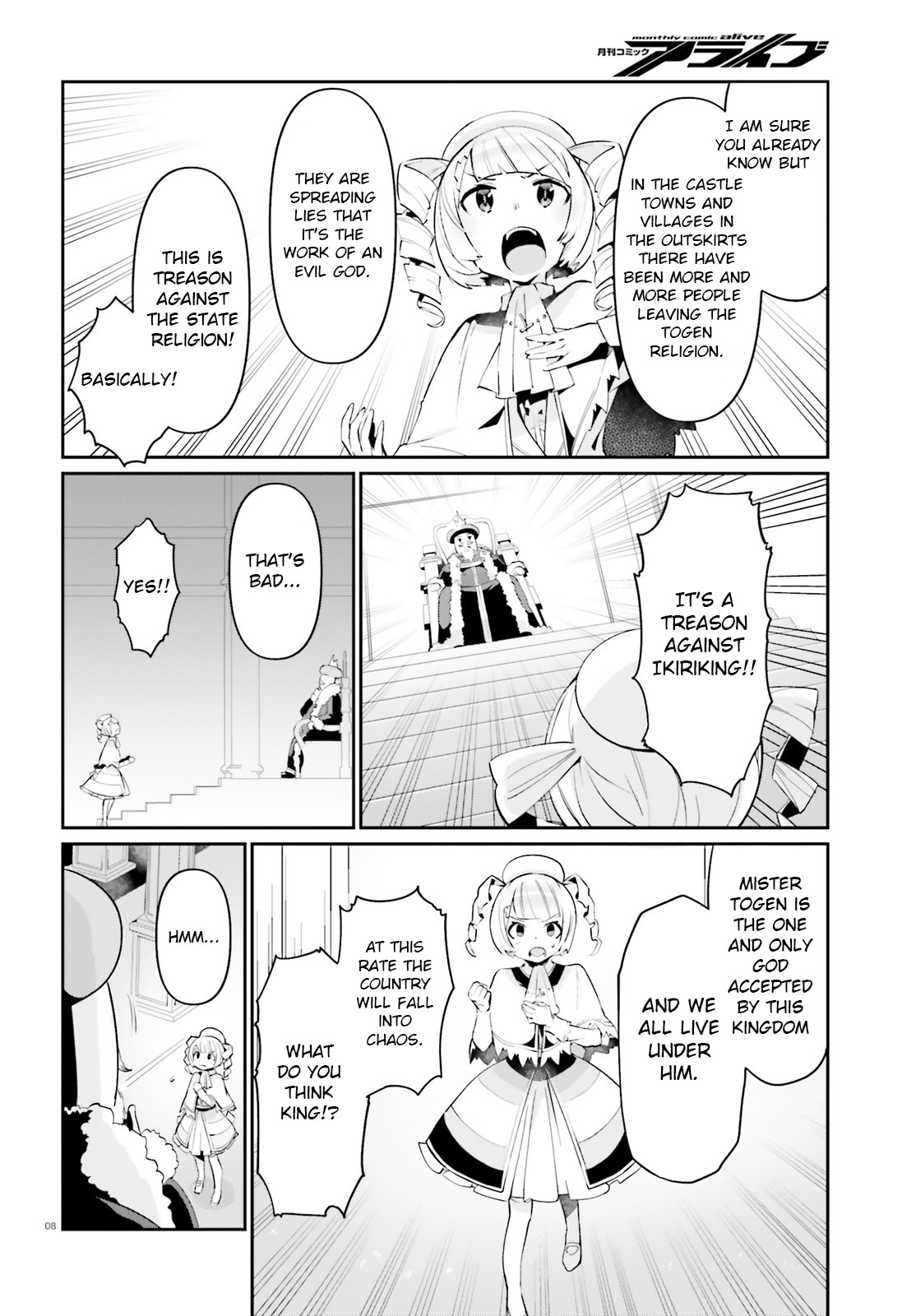 Welcome to Religion in Another World Chapter 15 page 8 - Chapter 15: Welcome to an Ikiri audience