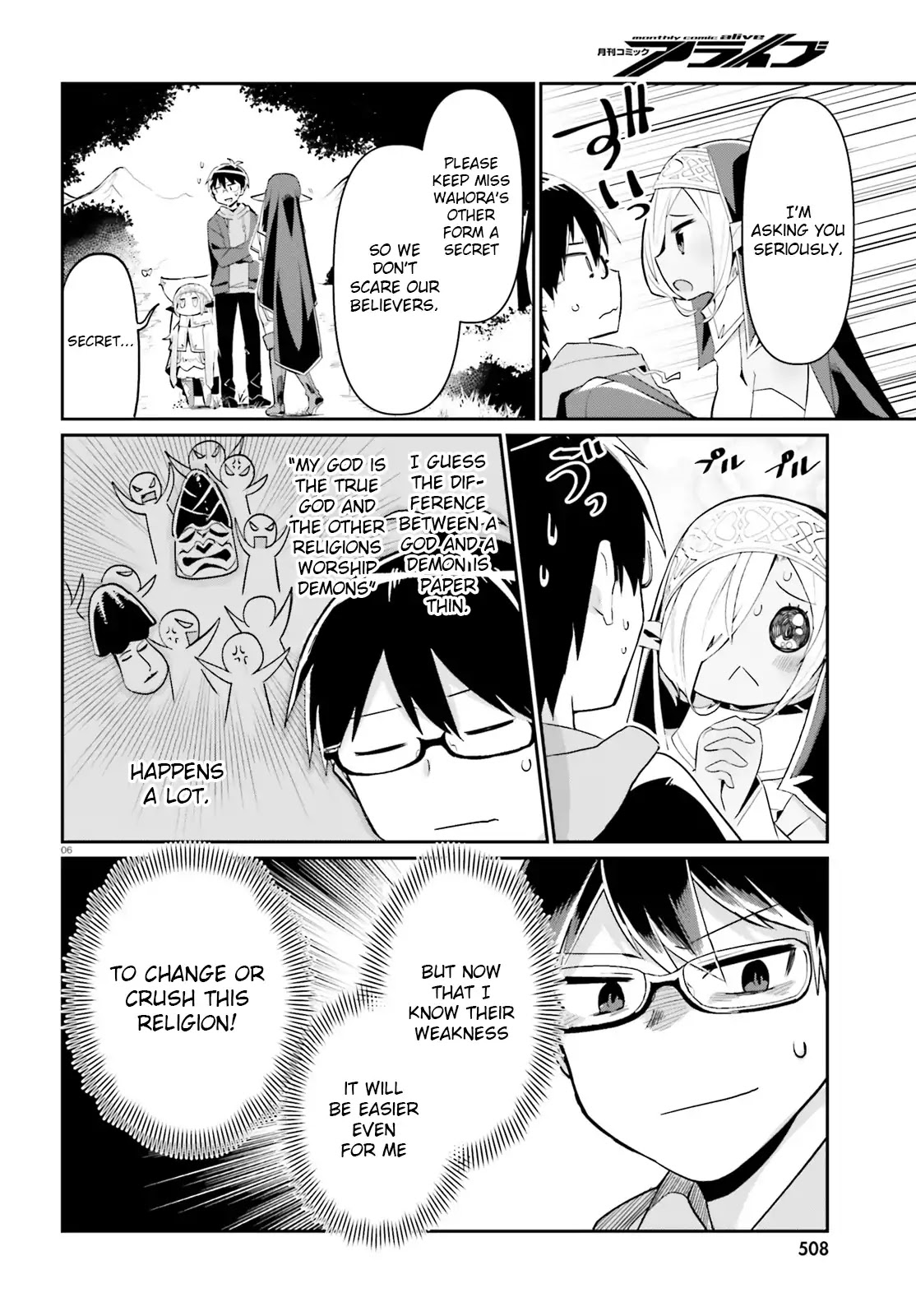 Welcome to Religion in Another World Chapter 4 page 6 - Chapter 4: Welcome to miss Wahora's attendant