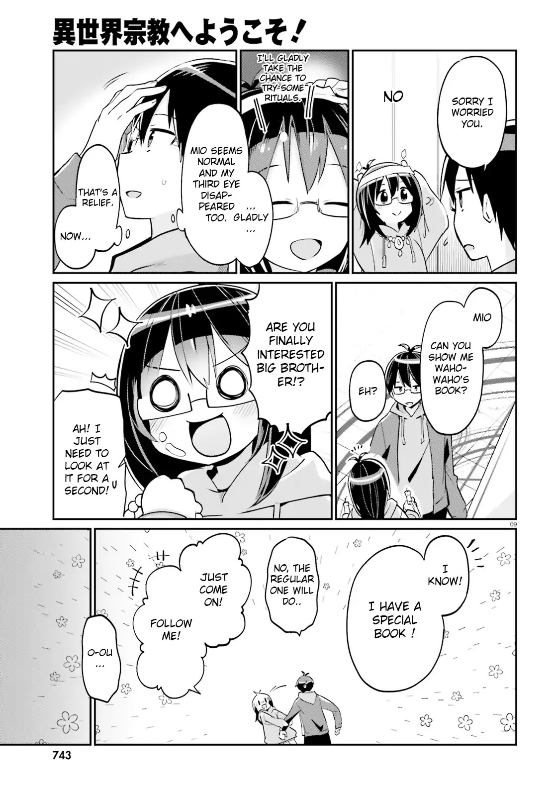 Welcome to Religion in Another World Chapter 5 page 9 - Chapter 5: Welcome to mister Tody's homecoming