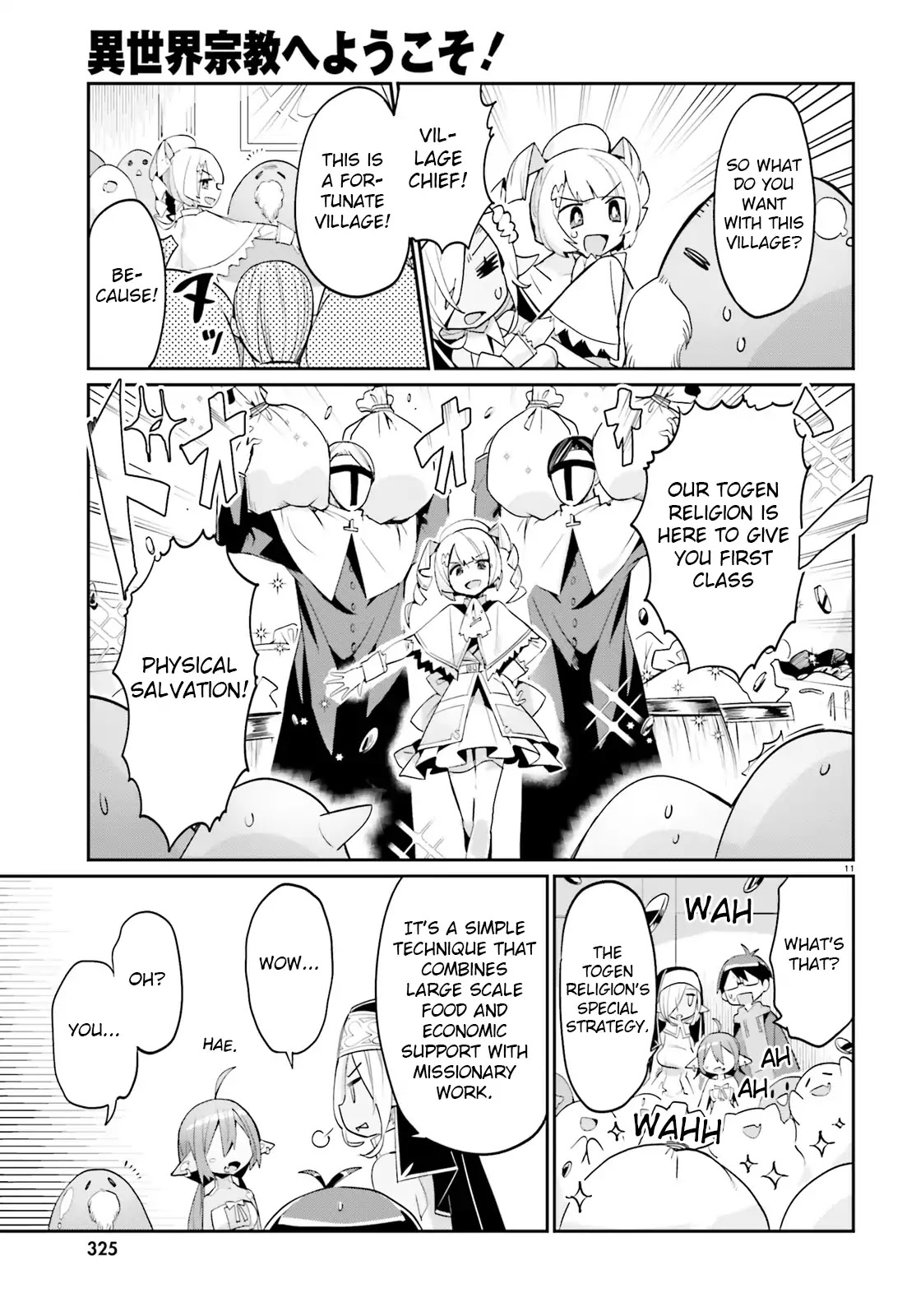 Welcome to Religion in Another World Chapter 7 page 11 - Chapter 7: Welcome to Togen's people