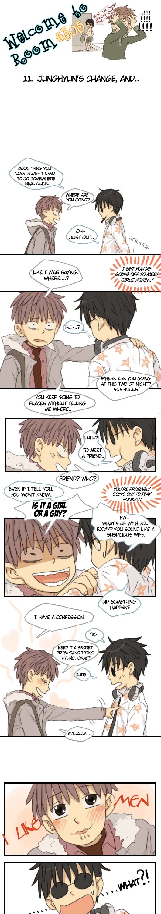 Welcome to Room #305! Chapter 11 page 2 - Chapter 11: Junghyun's Change, and...