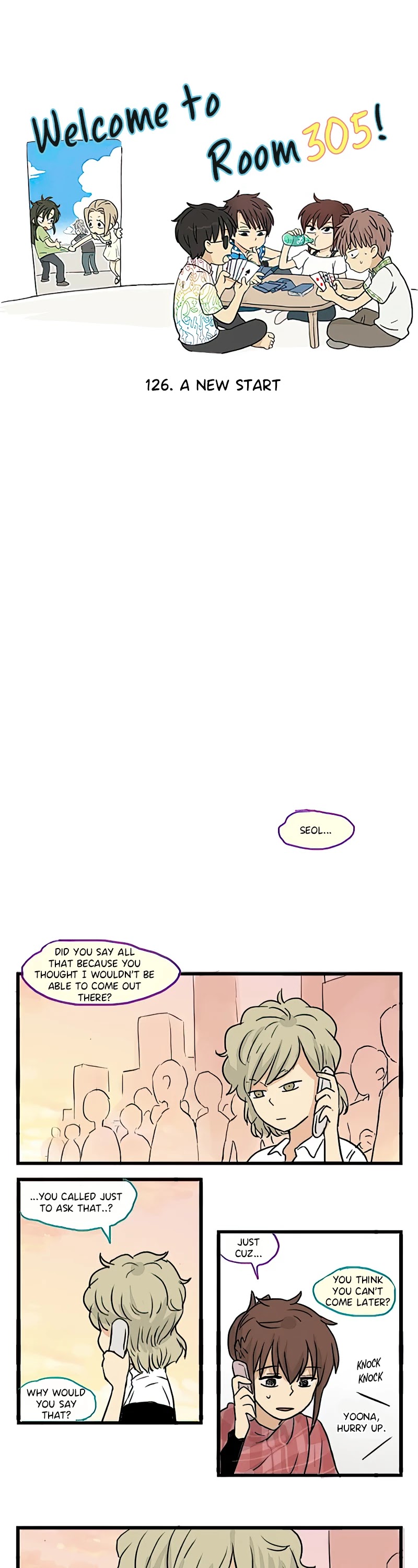 Welcome to Room #305! Chapter 126 page 1 - Chapter 126: A New Start