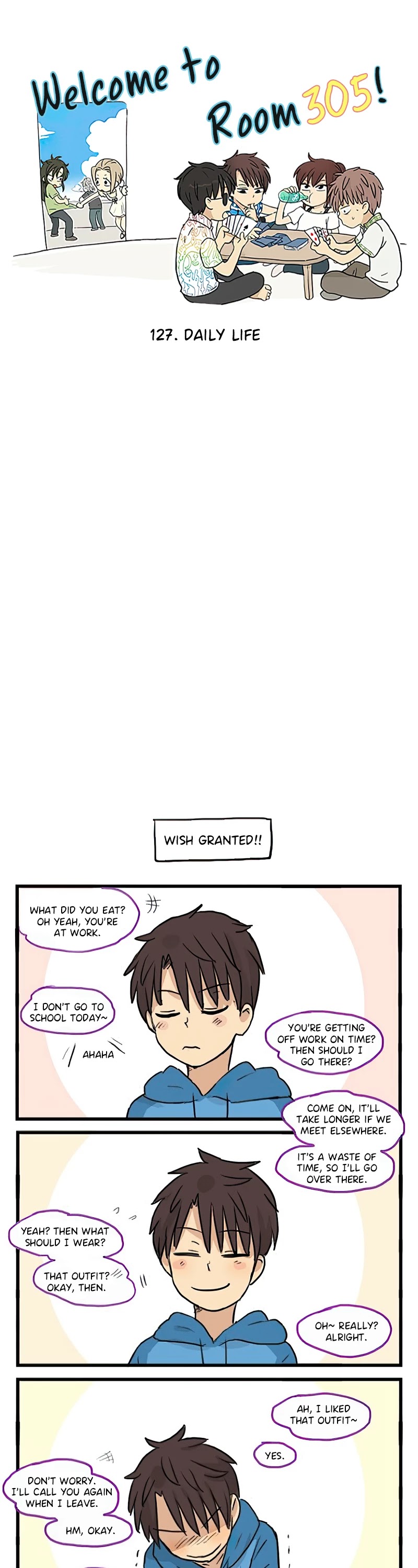 Welcome to Room #305! Chapter 127 page 1 - Chapter 127: Daily Life