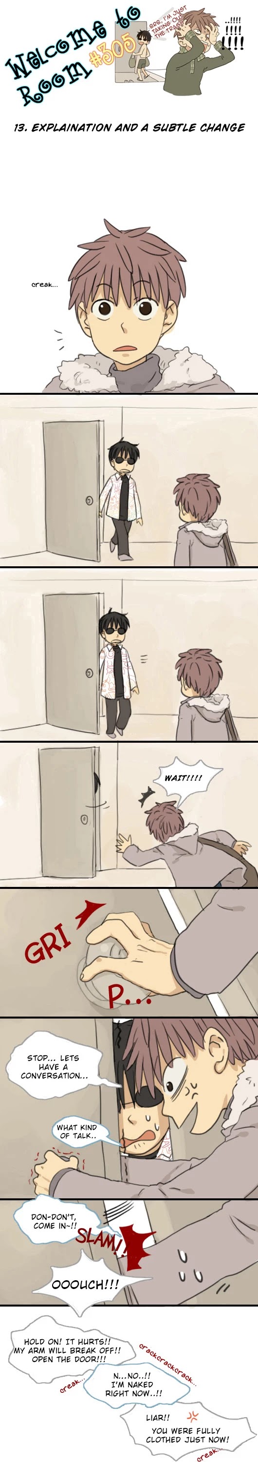 Welcome to Room #305! Chapter 13 page 1 - Chapter 13: Explaination and a Subtle Change