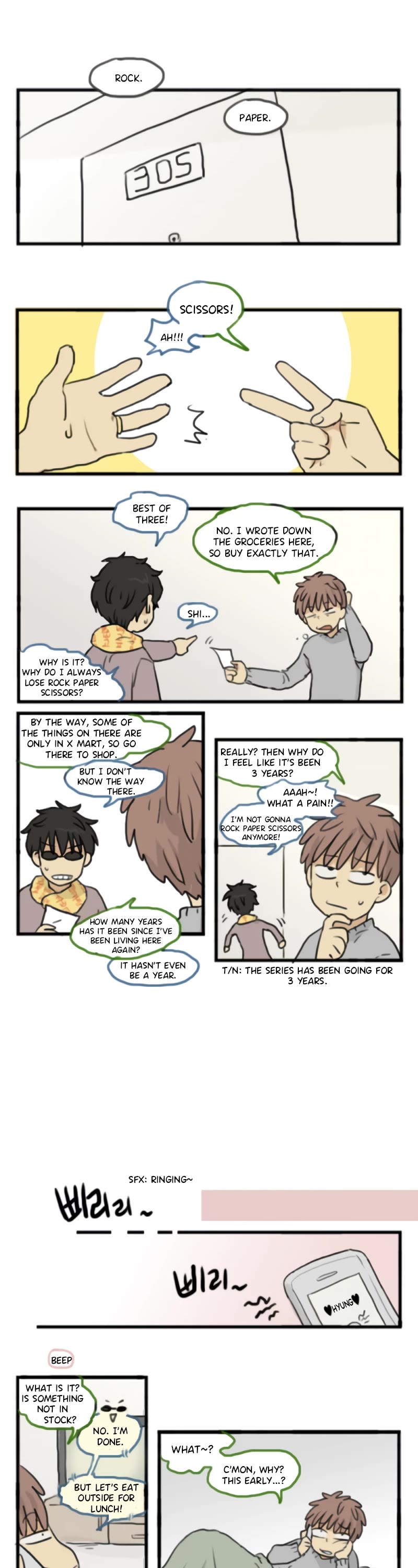 Welcome to Room #305! Chapter 135 page 1 - Chapter 135: Keeps Getting Off-Kilter.