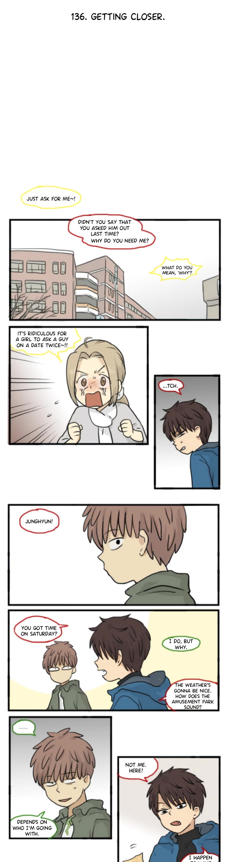 Welcome to Room #305! Chapter 136 page 4 - Chapter 136: Getting Closer.