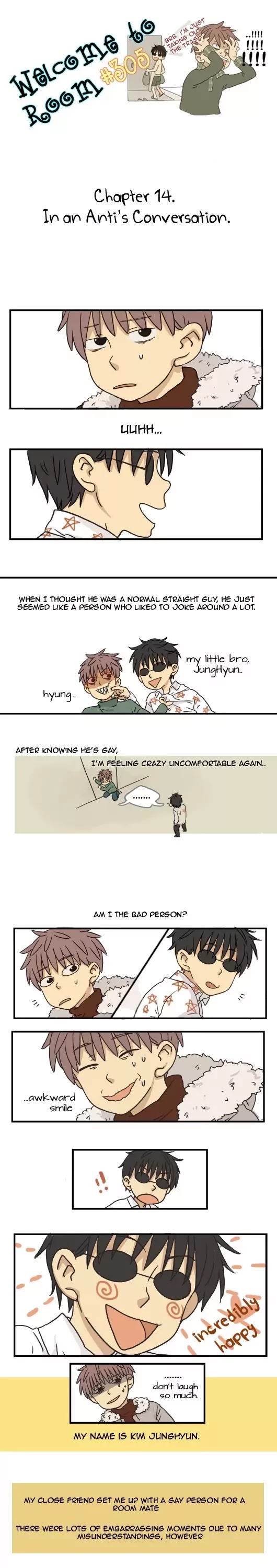 Welcome to Room #305! Chapter 14 page 1 - Chapter 14: In An Anti's Conversation
