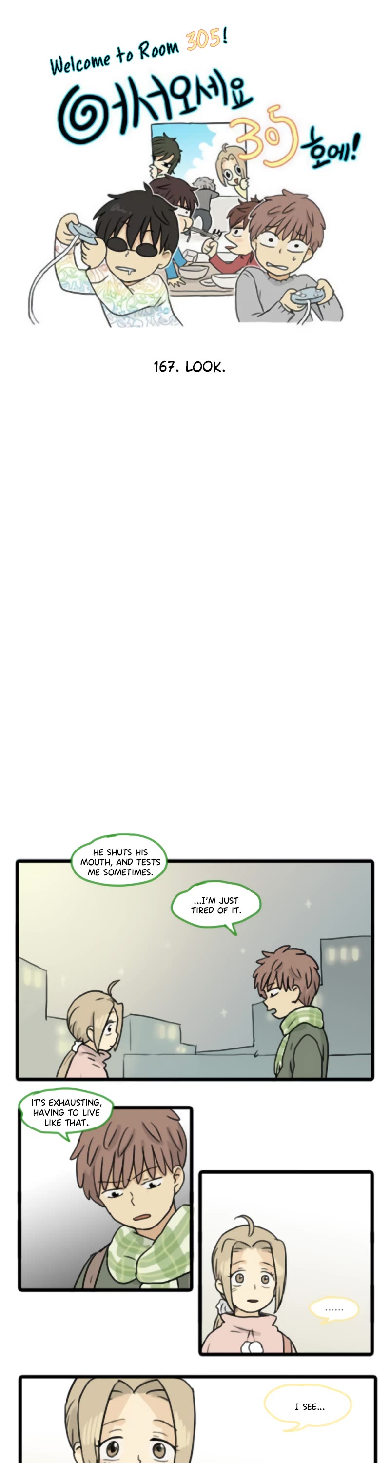 Welcome to Room #305! Chapter 167 page 1 - Chapter 167: Look.