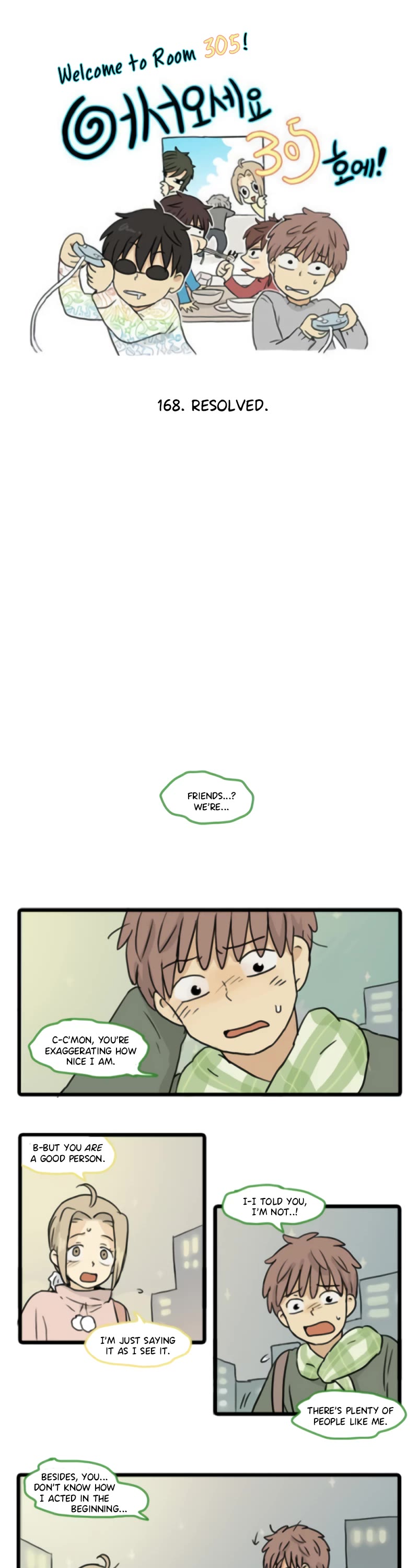 Welcome to Room #305! Chapter 168 page 1 - Chapter 168: Resolved.
