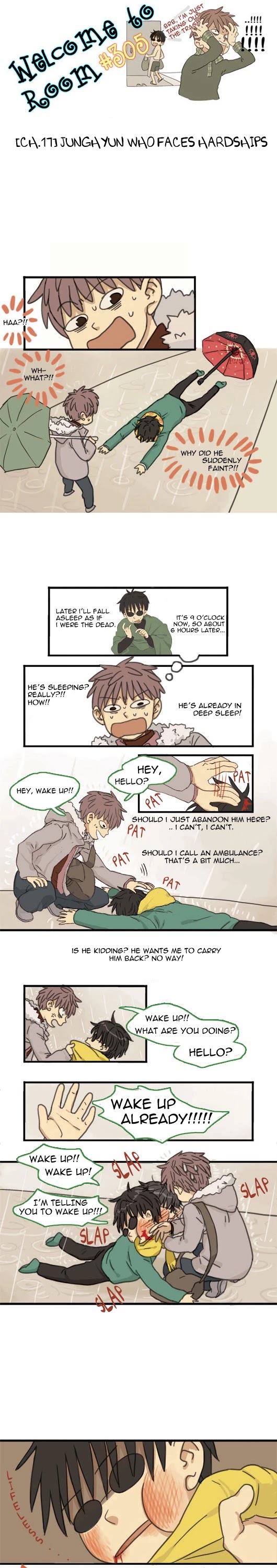 Welcome to Room #305! Chapter 17 page 1 - Chapter 17: Junghyun Who Faces Hardships