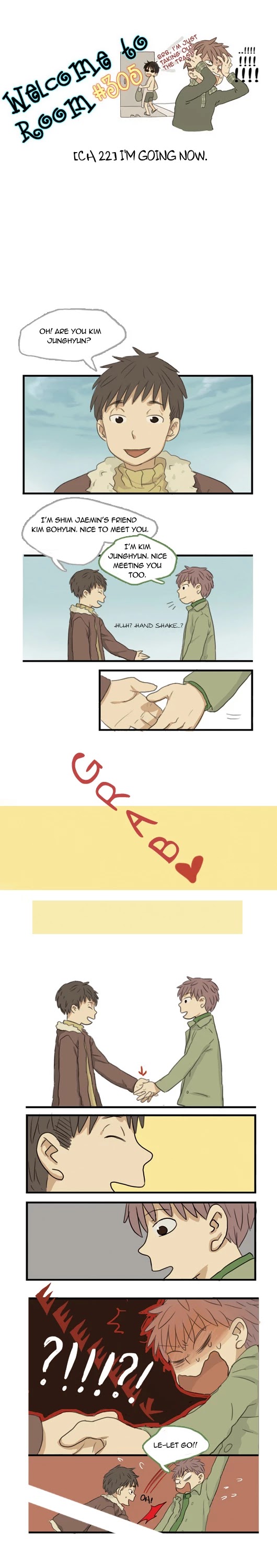 Welcome to Room #305! Chapter 23 page 1 - Chapter 23: I'm Going Now