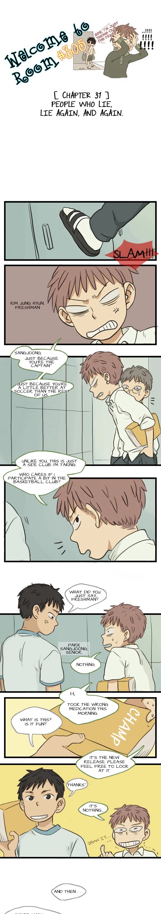 Welcome to Room #305! Chapter 31 page 1 - Chapter 31: People Who Lie, Lie Again, and Again